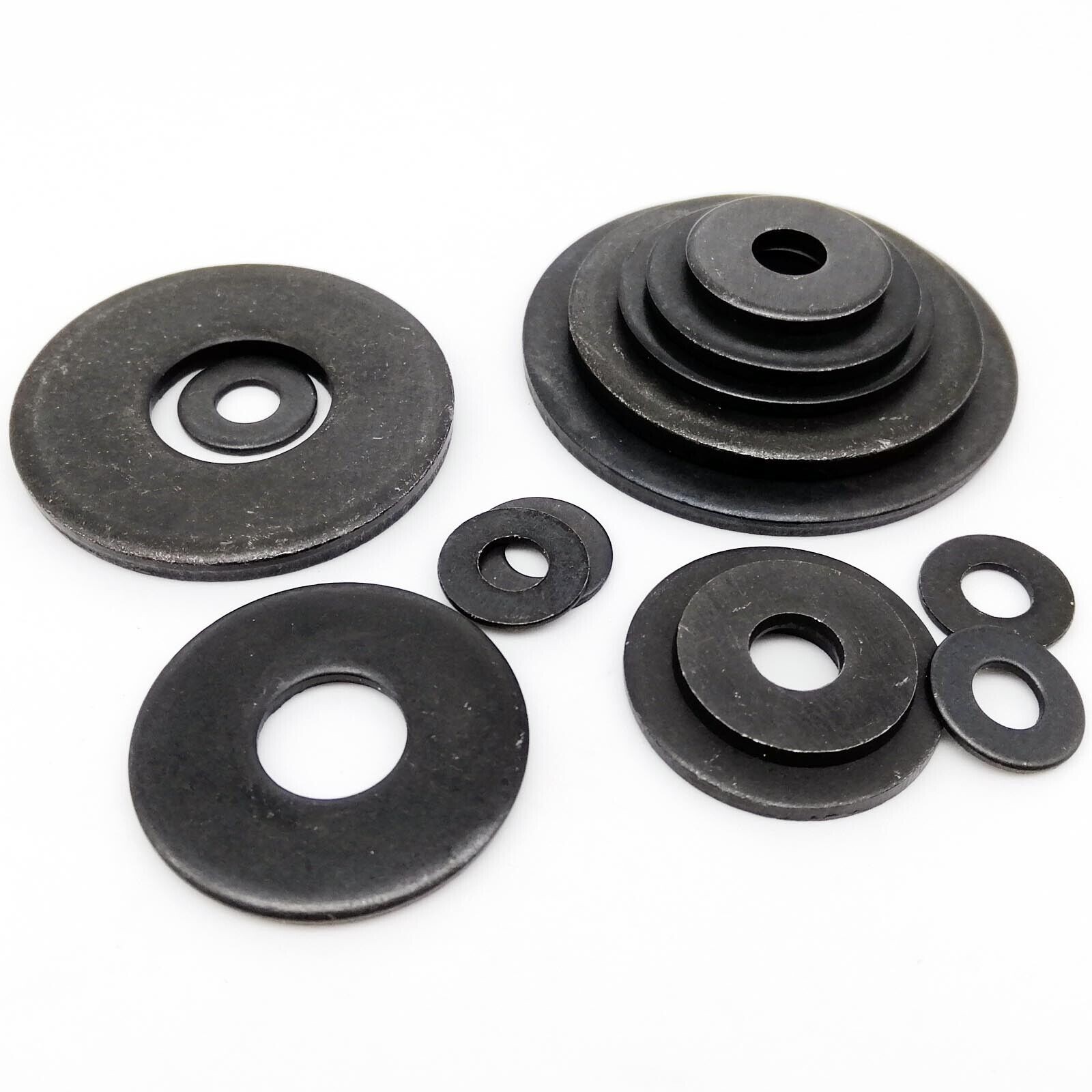 M3-M16 Black Grade 8.8 Steel Extra Large Size Big Wide Flat Washer Plain Gasket
