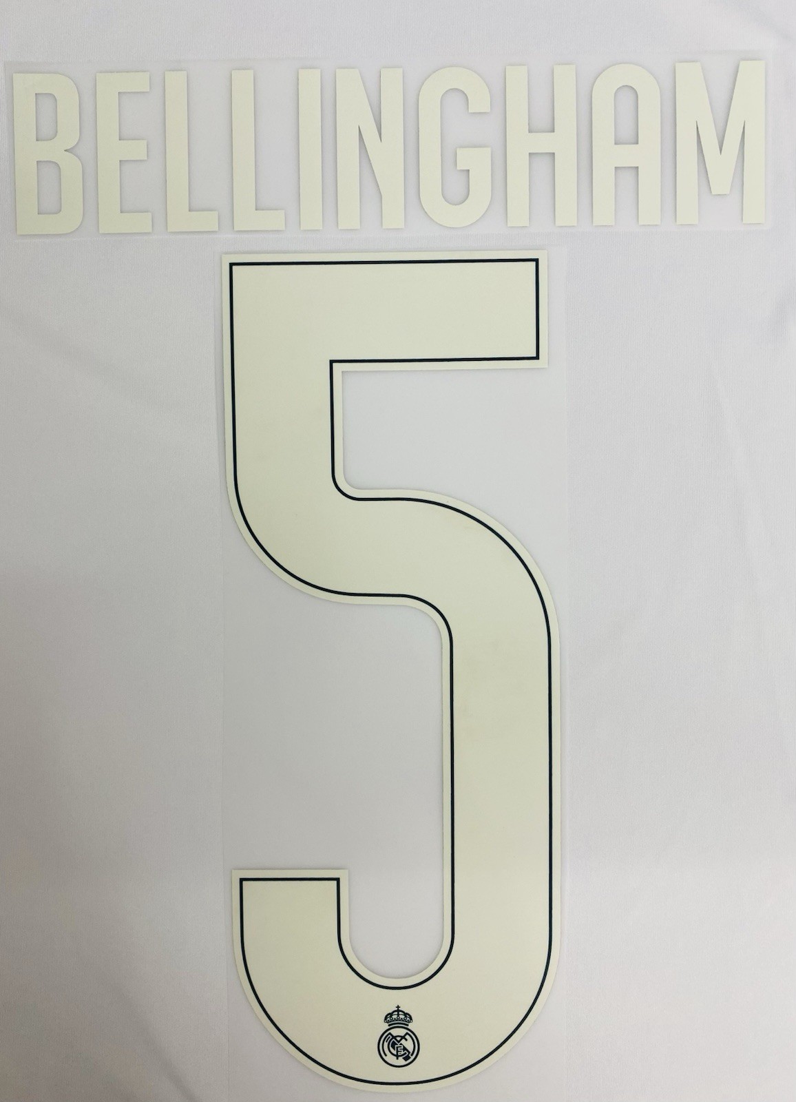 2026/27 REAL MADRID #5 BELLINGHAM AWAY NAME & NUMBER SET 2026/27 REAL MADRID #5 BELLINGHAM AWAY NAME & NUMBER SET