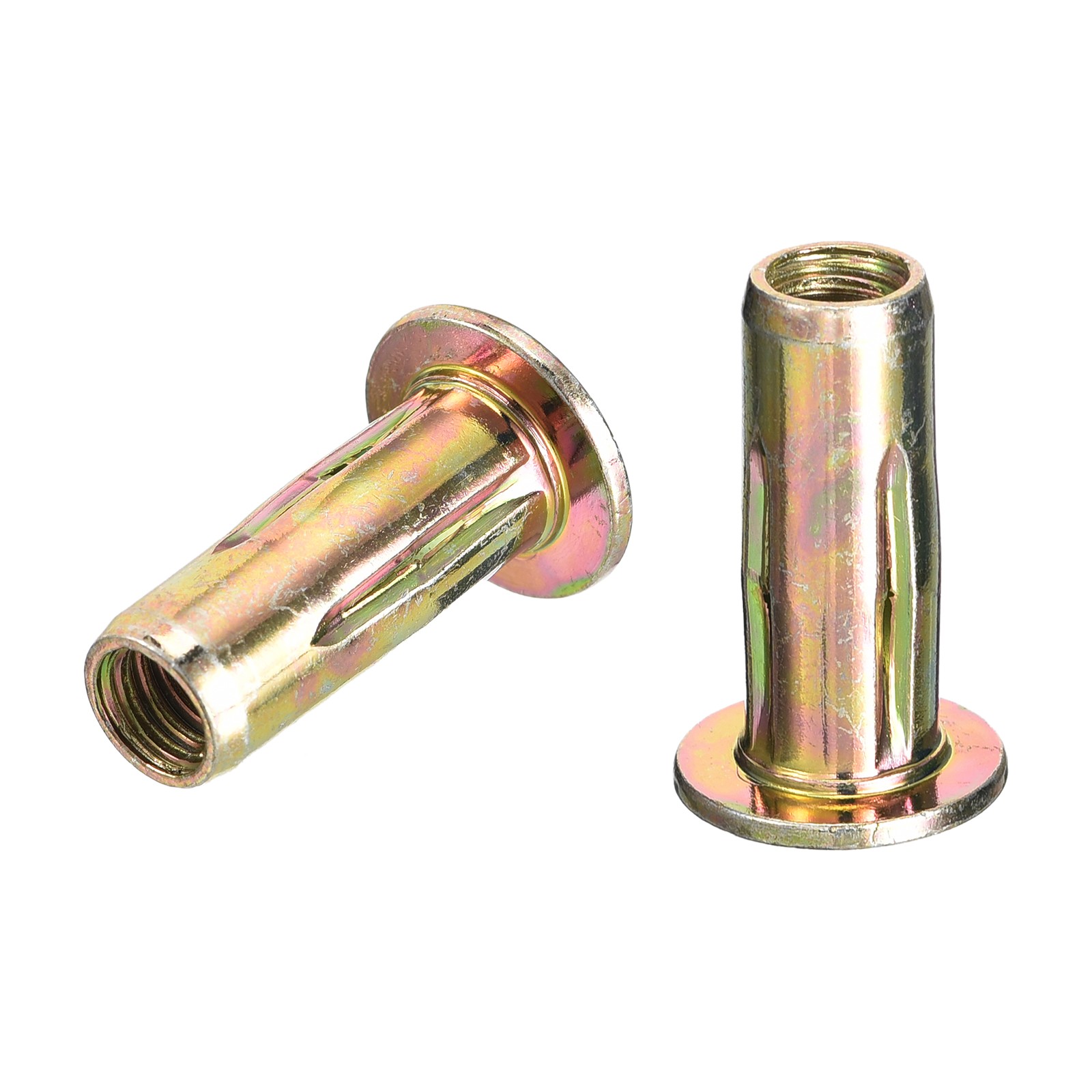 25pcs 5/16-18 Multi-Grip Rivet Nuts Gold Zinc Plated Finish Carbon Steel Plus