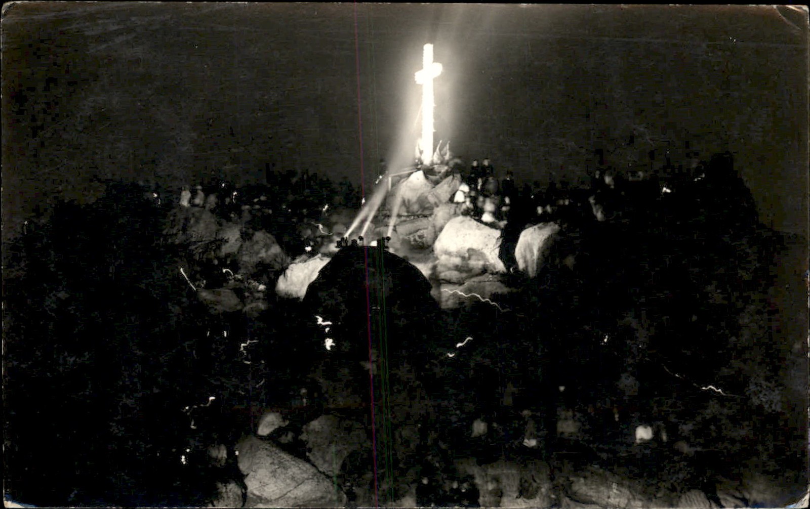 Riverside CA Easter Sunrise Service c1910s Real Photo Vintage Postcard