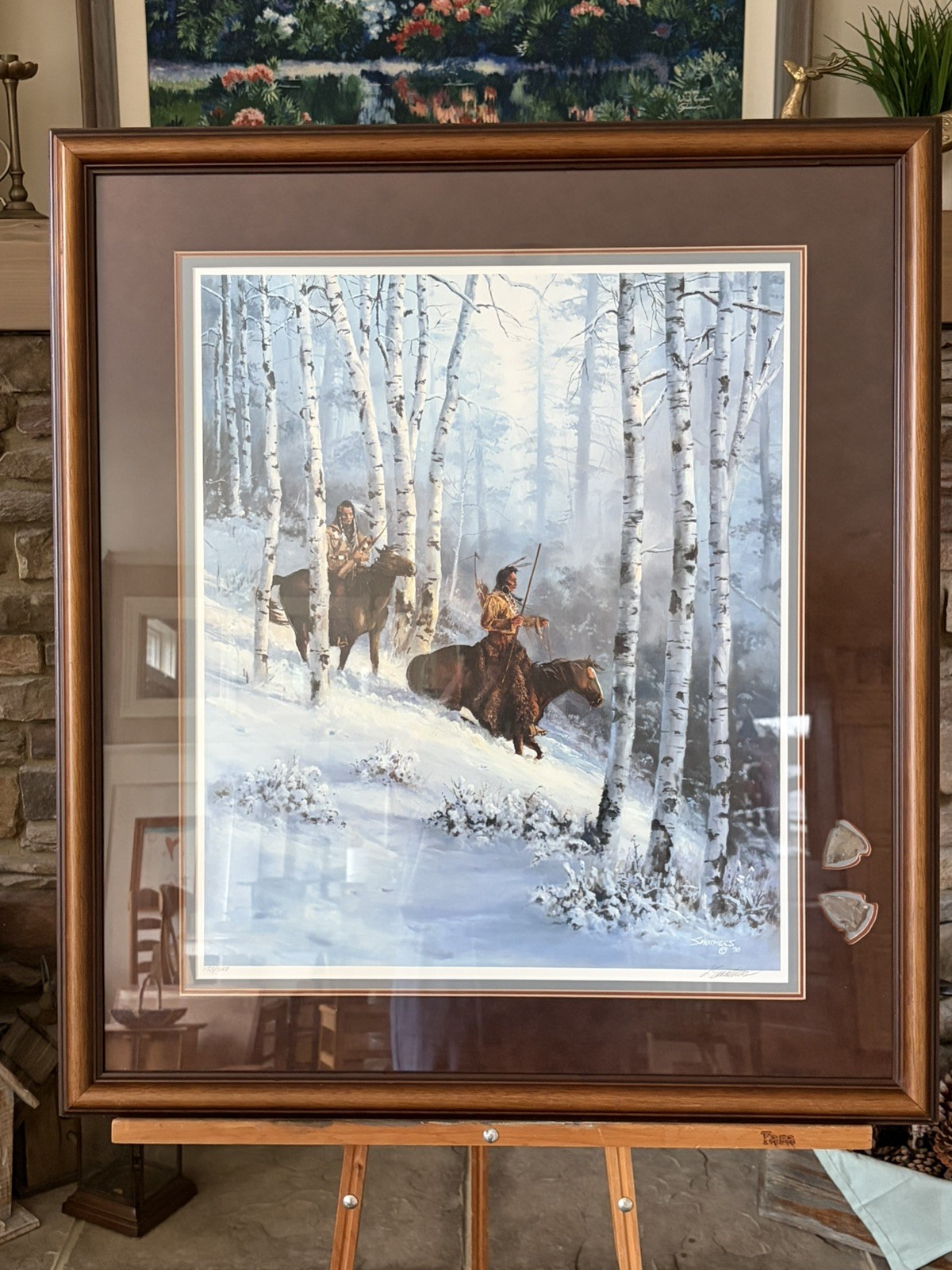 Vintage Larry Smothers “Cold Ride Home” Signed Ltd Ed Print 173/250 Western Art