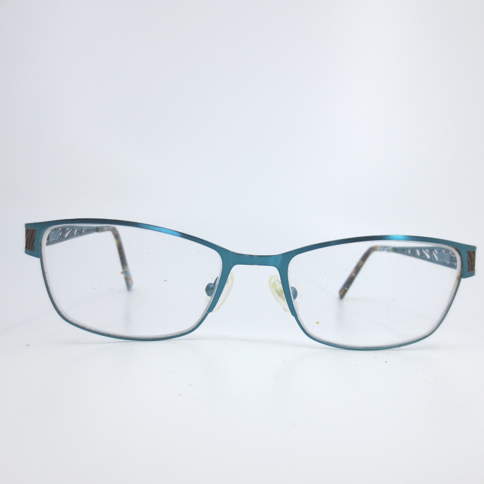 Karen Kane Kokia Teal Rectangular Eyeglass Frames 53-17-135 Filigree Tortoise Karen Kane Kokia Teal Rectangular Eyeglass Frames 53-17-135 Filigree Tortoise