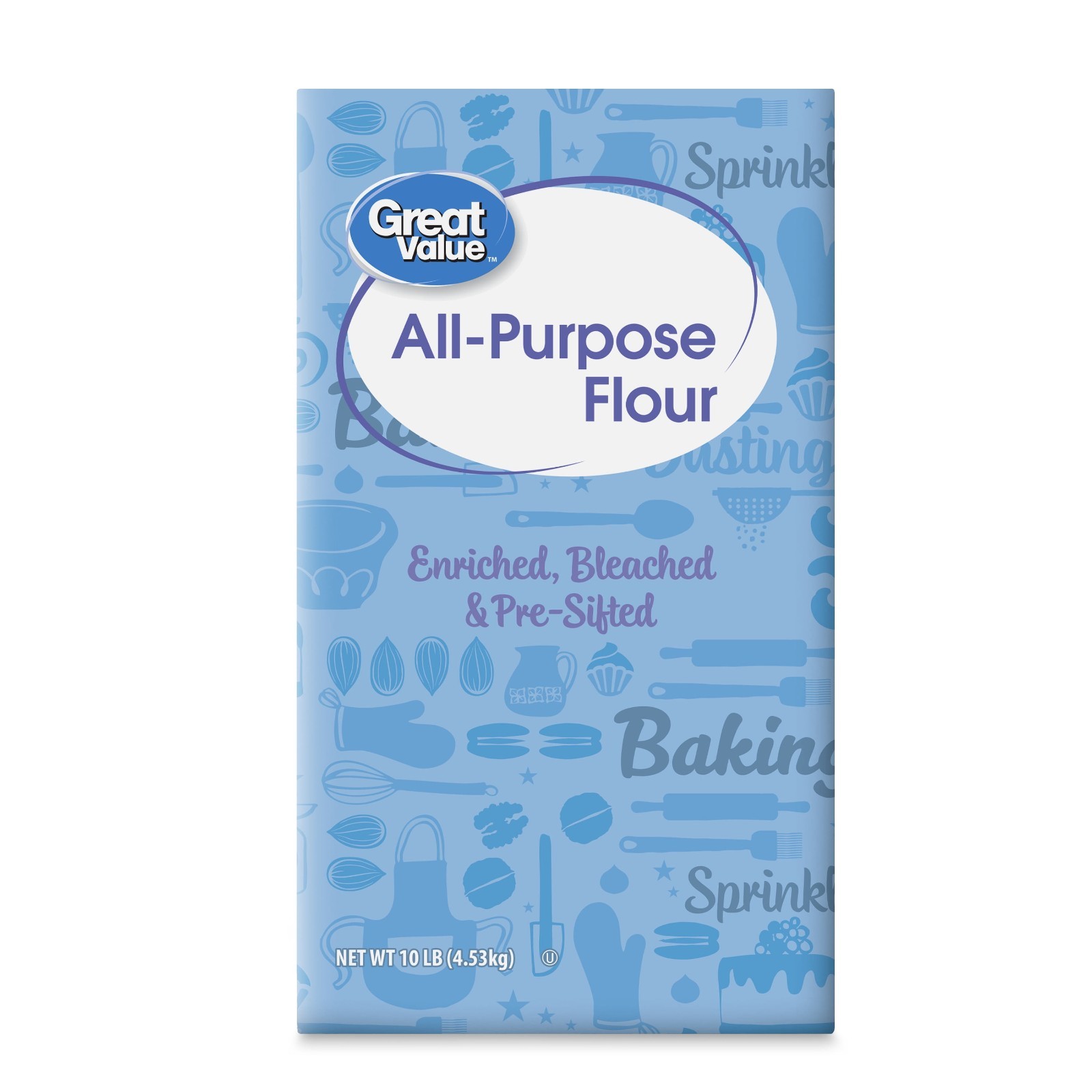 Great Value All-Purpose Flour, 10 lb Bag Great Value All-Purpose Flour, 10 lb Bag