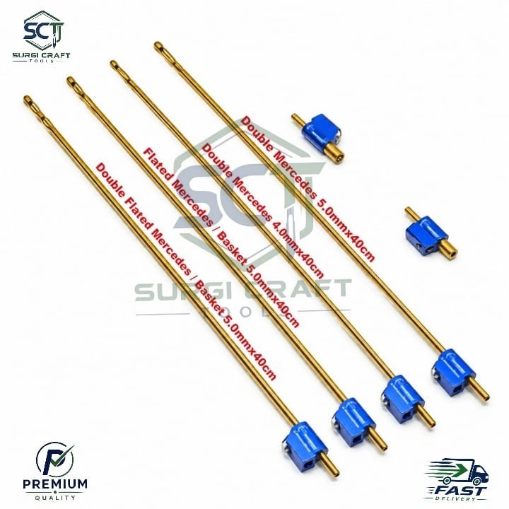 (Set of 6) MicroAire Pal Type Fitting Liposuction Cannulas REUSABLE Premium