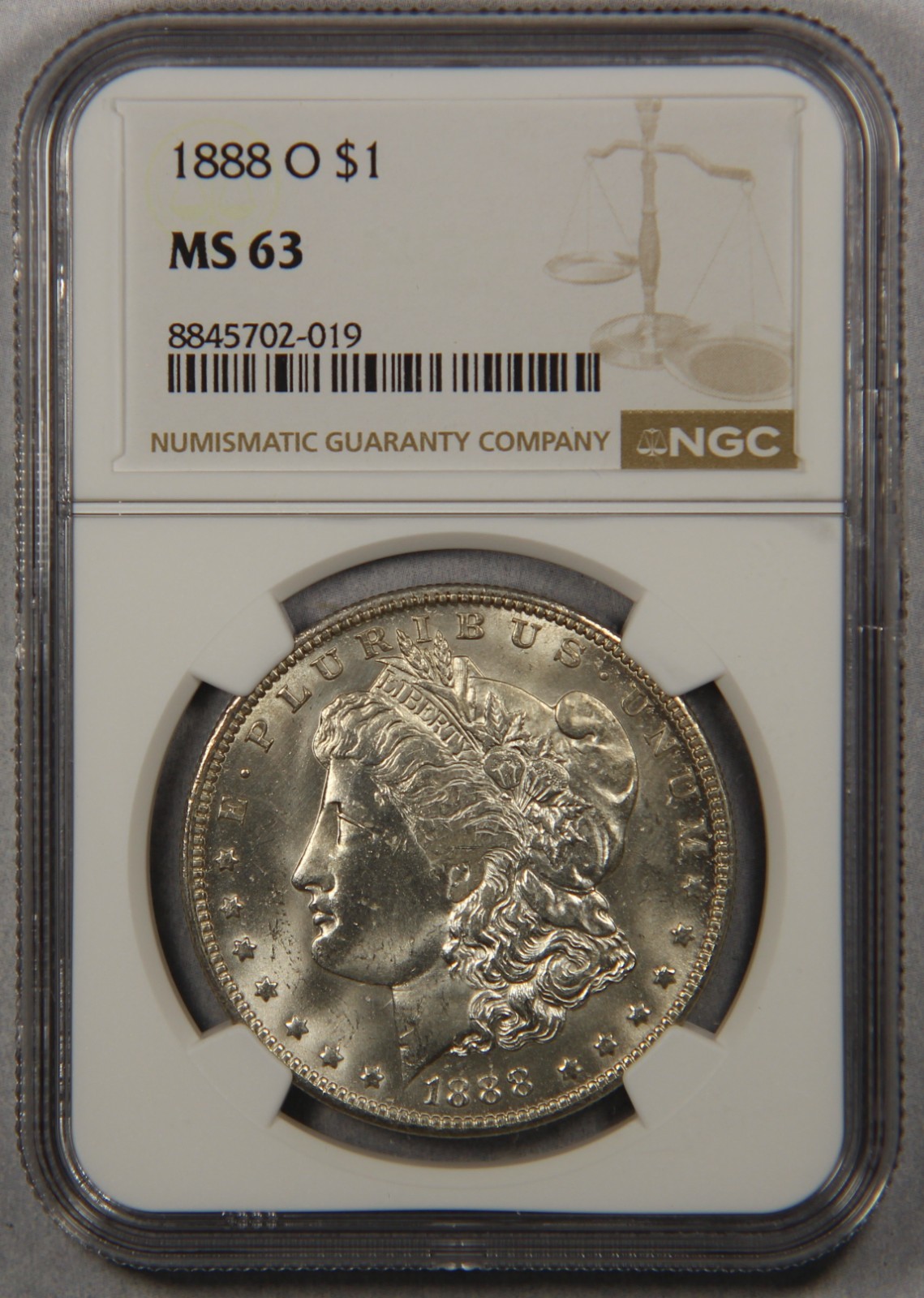 1888-O Morgan Silver Dollar NGC MS63 TOUGH DATE