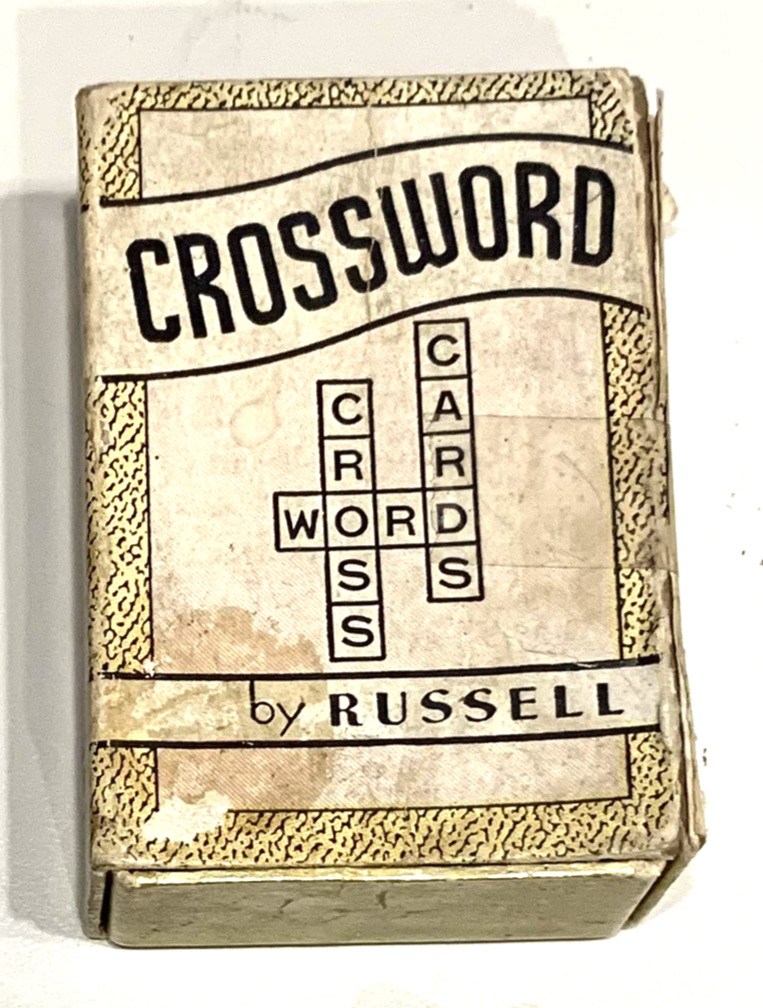 Vintage 1930's Russell Crossword Miniature Card Game with Box Vintage 1930's Russell Crossword Miniature Card Game with Box