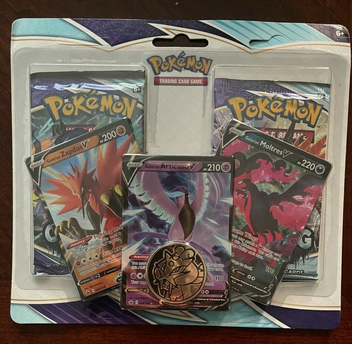 Pokemon Center Chilling Reign ETB Replacement 2-Packs Blister (w/ Galarian Trio) Pokemon Center Chilling Reign ETB Replacement 2-Packs Blister (w/ Galarian Trio)