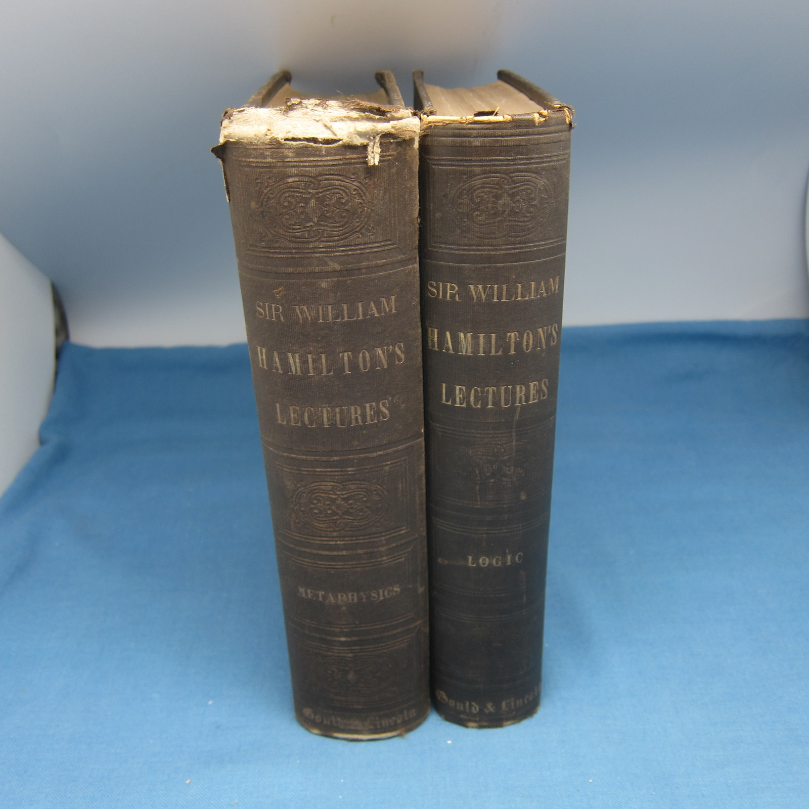 William HAMILTON Lectures Metaphysics and Logic 2 Vols 1859 1860 Gould Lincoln