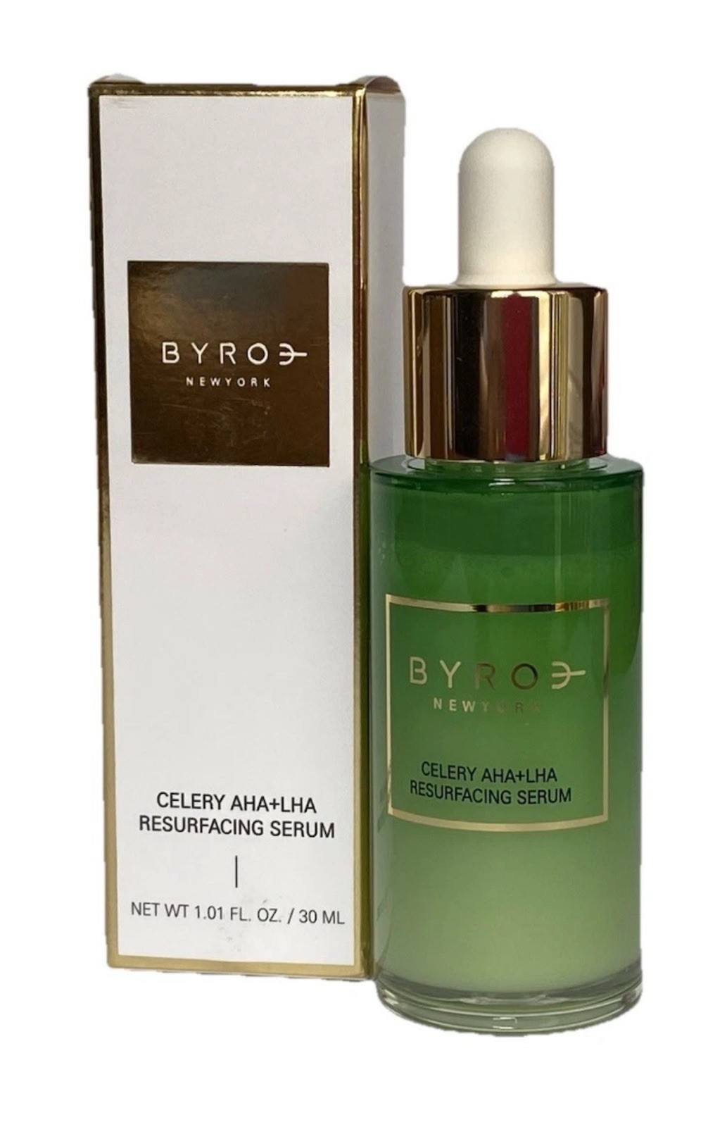 BYROE NEW YORK Celery AHA + LHA Resurfacing Serum 1oz/30mL Full SZ BYROE NEW YORK Celery AHA + LHA Resurfacing Serum 1oz/30mL Full SZ