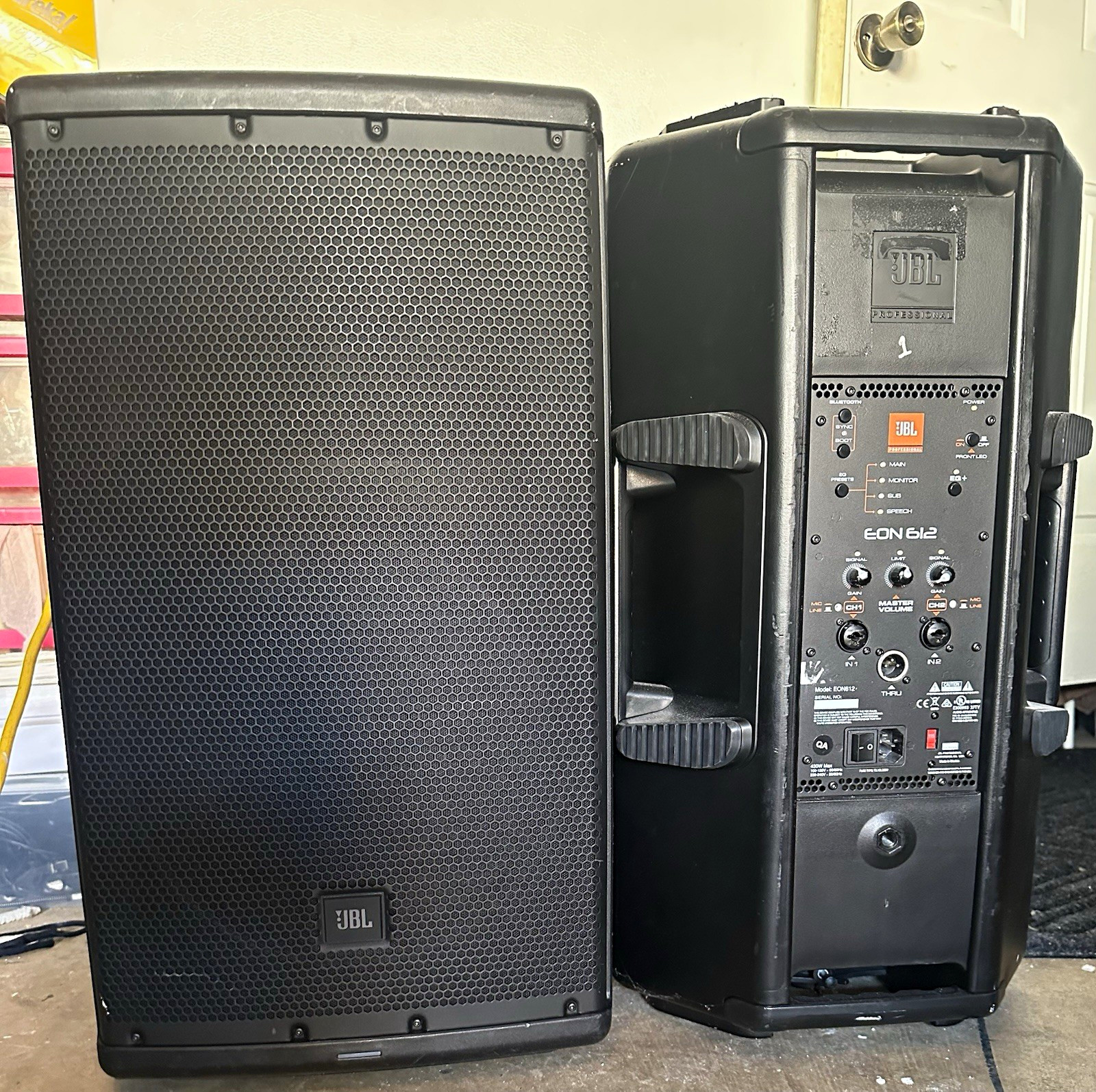 JBL EON612 Powered Active PA Speaker w/ Bluetooth & Wired Connectivity, Black