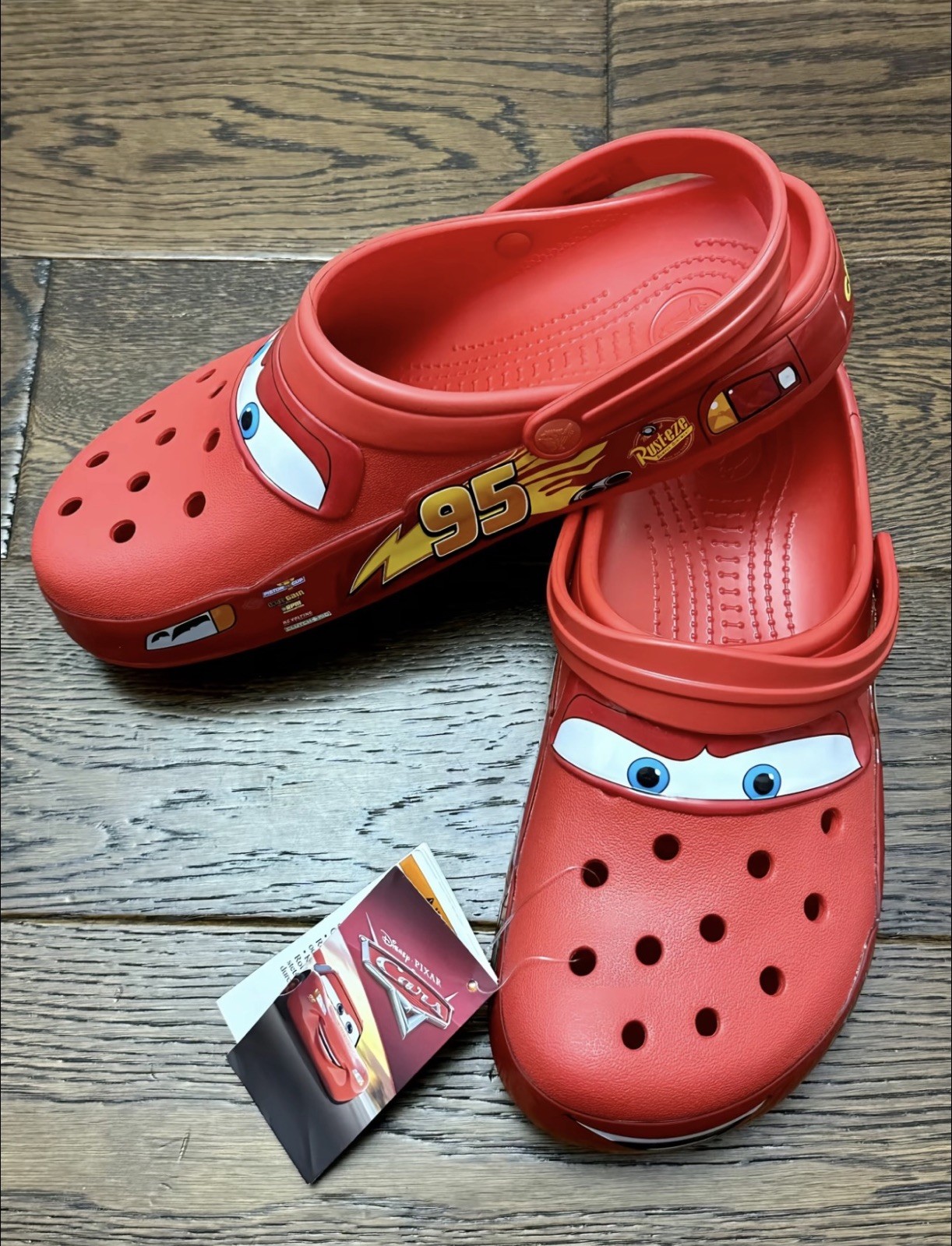 Lighting McQueen Adult Men Sizes 11 (Lights Working) 100% Authentic pin