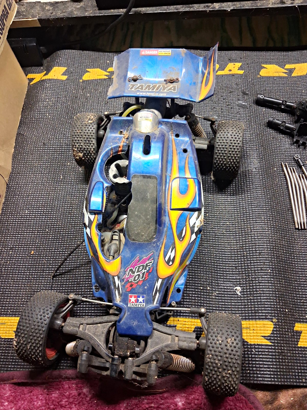 Tamiya Nitro Force NDF-01 1/10 4WD Nitro Off-Road Buggy Blue