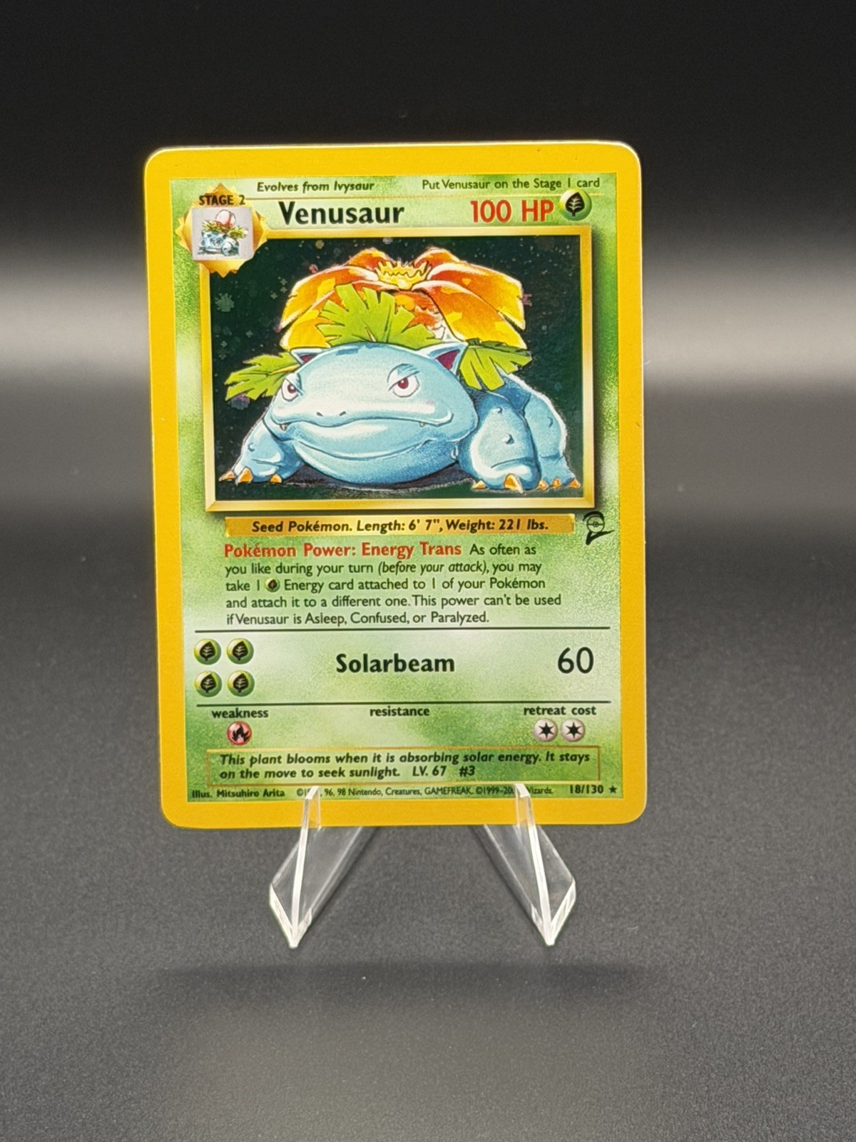 Pokemon TCG Venusaur Base Set Holo Rare 15/102 EN 1999