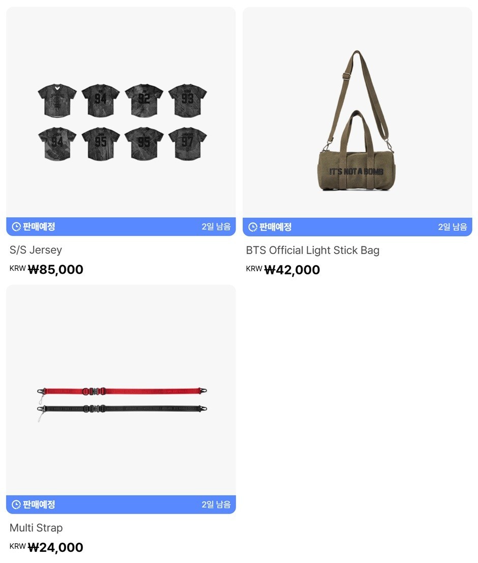 [Presale] BTS WORLD TOUR 'ARIRANG' 1st Drop OFFICIAL MERCH.