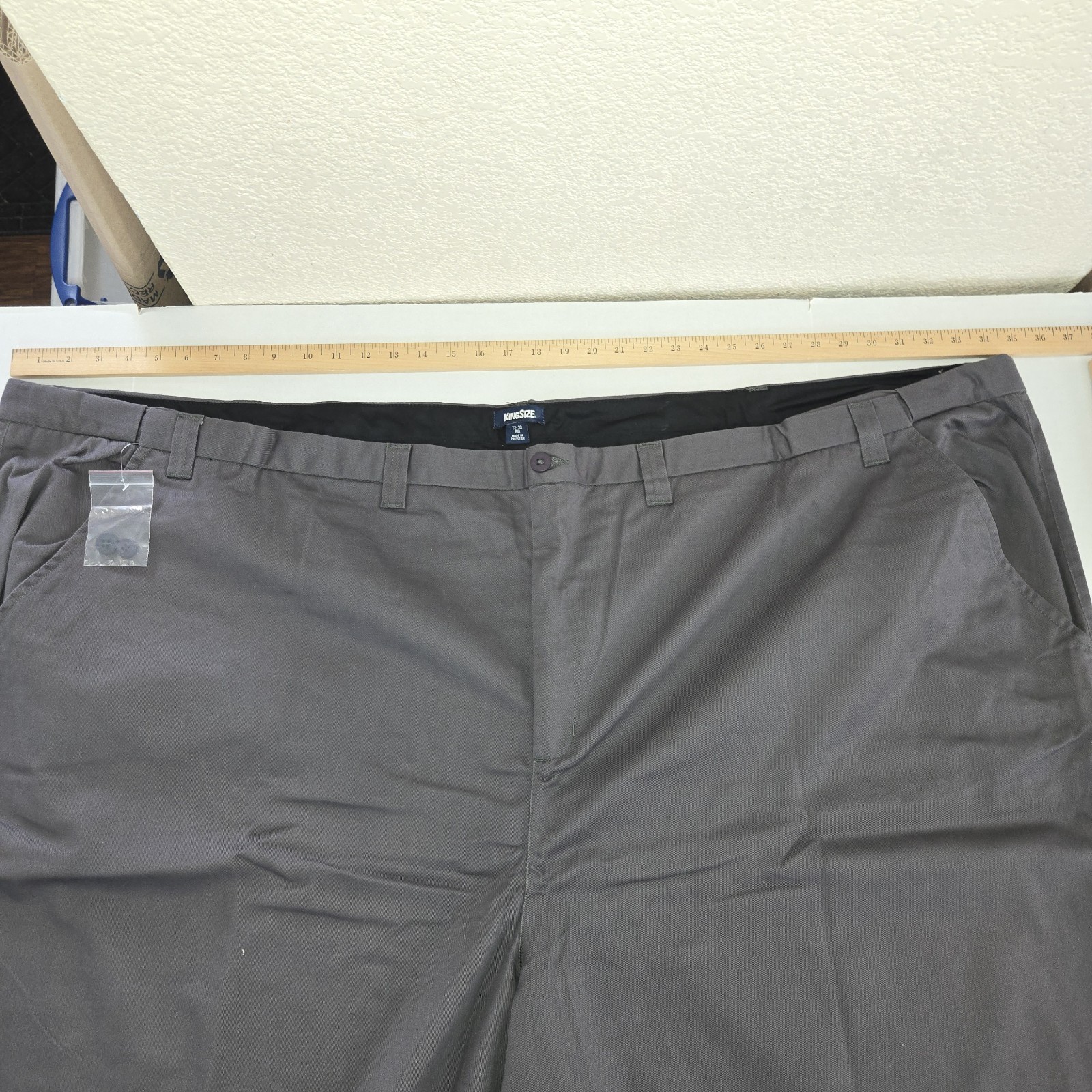 KingSize Mens Pants Big 72x38 Grey Nwt