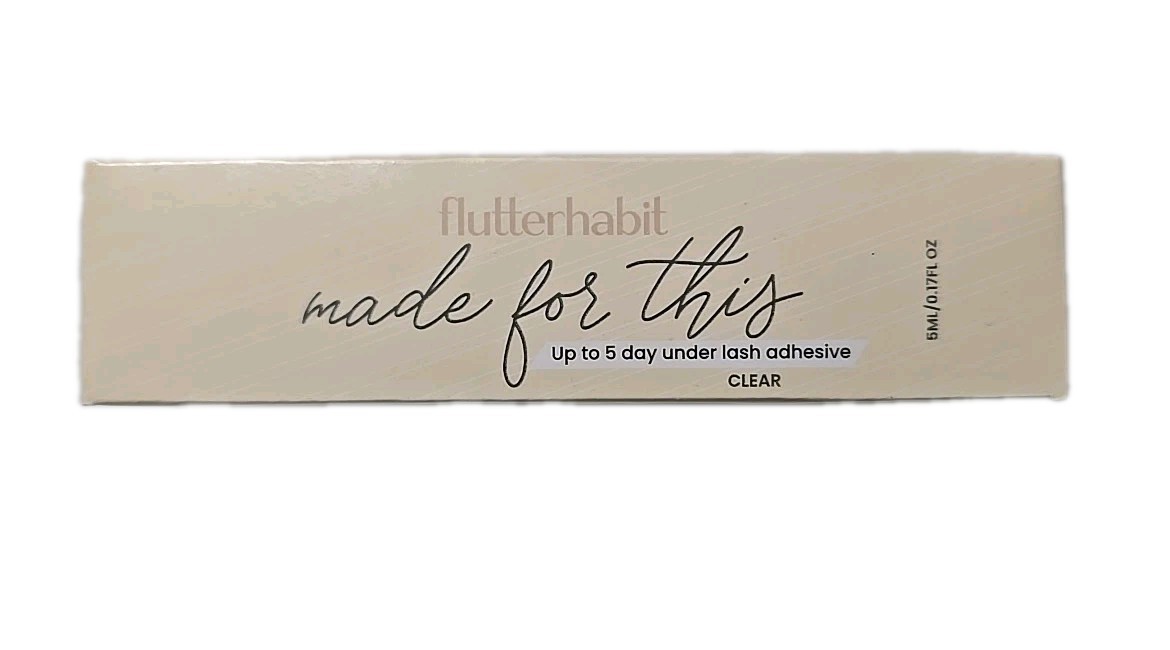 FLUTTERHABIT MADE FOR THIS CLEAR EYELASH ADHESIVE - NEW FLUTTERHABIT MADE FOR THIS CLEAR EYELASH ADHESIVE - NEW
