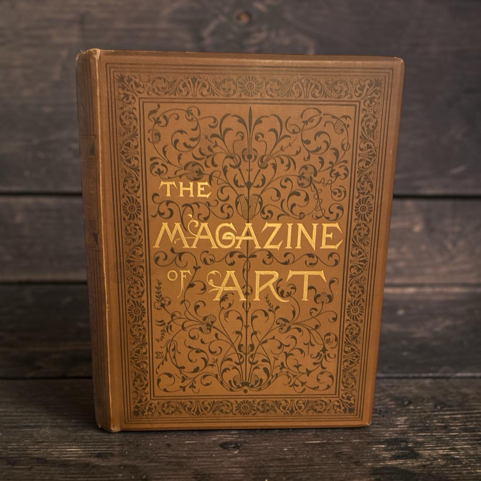 1887 The Magazine of Art Vol X Cassell Antique Illustrated Gilt Hardcover