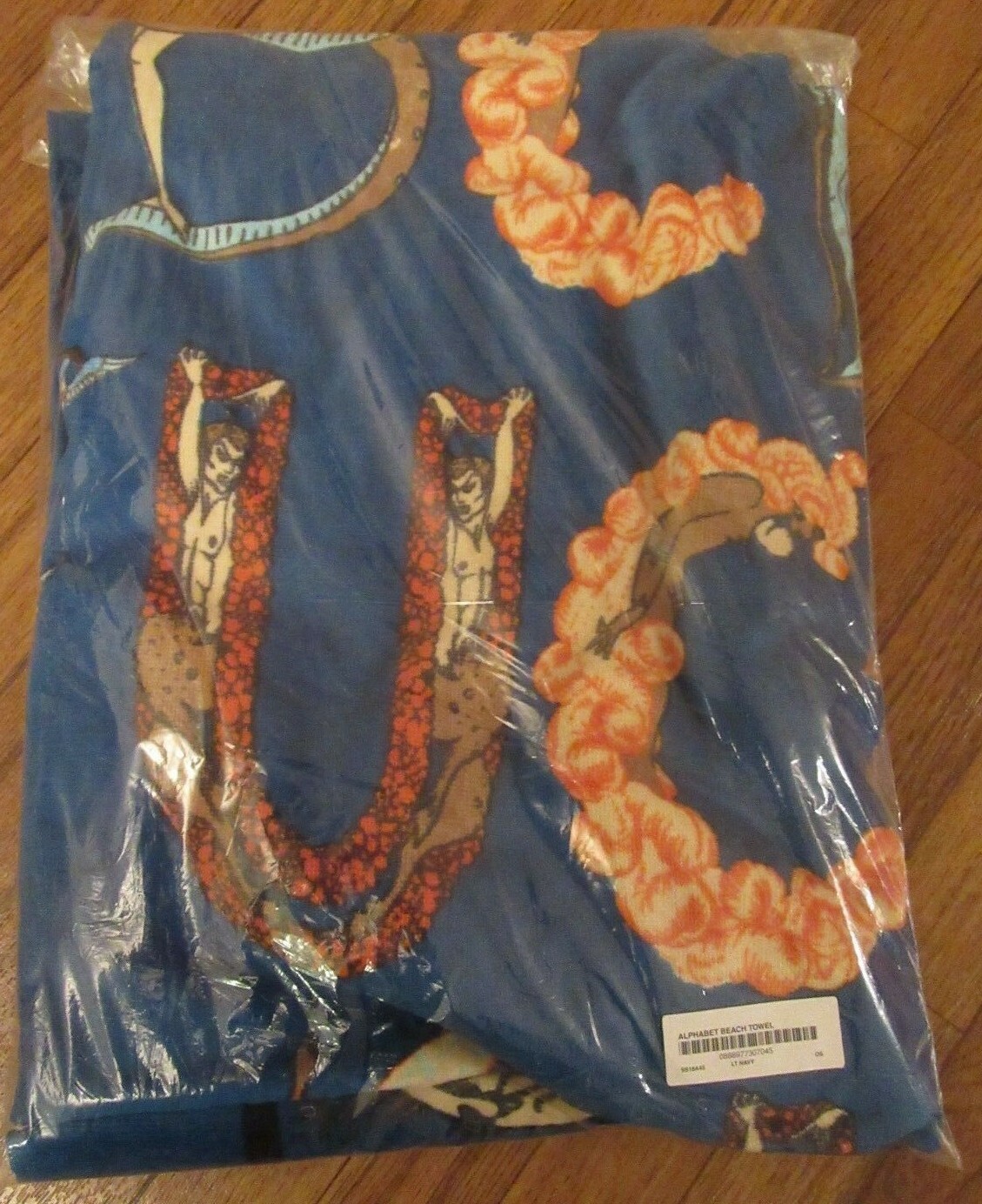 Supreme Alphabet Beach Towel Navy Blue SS18 Artwork by Erte Brand New 2018