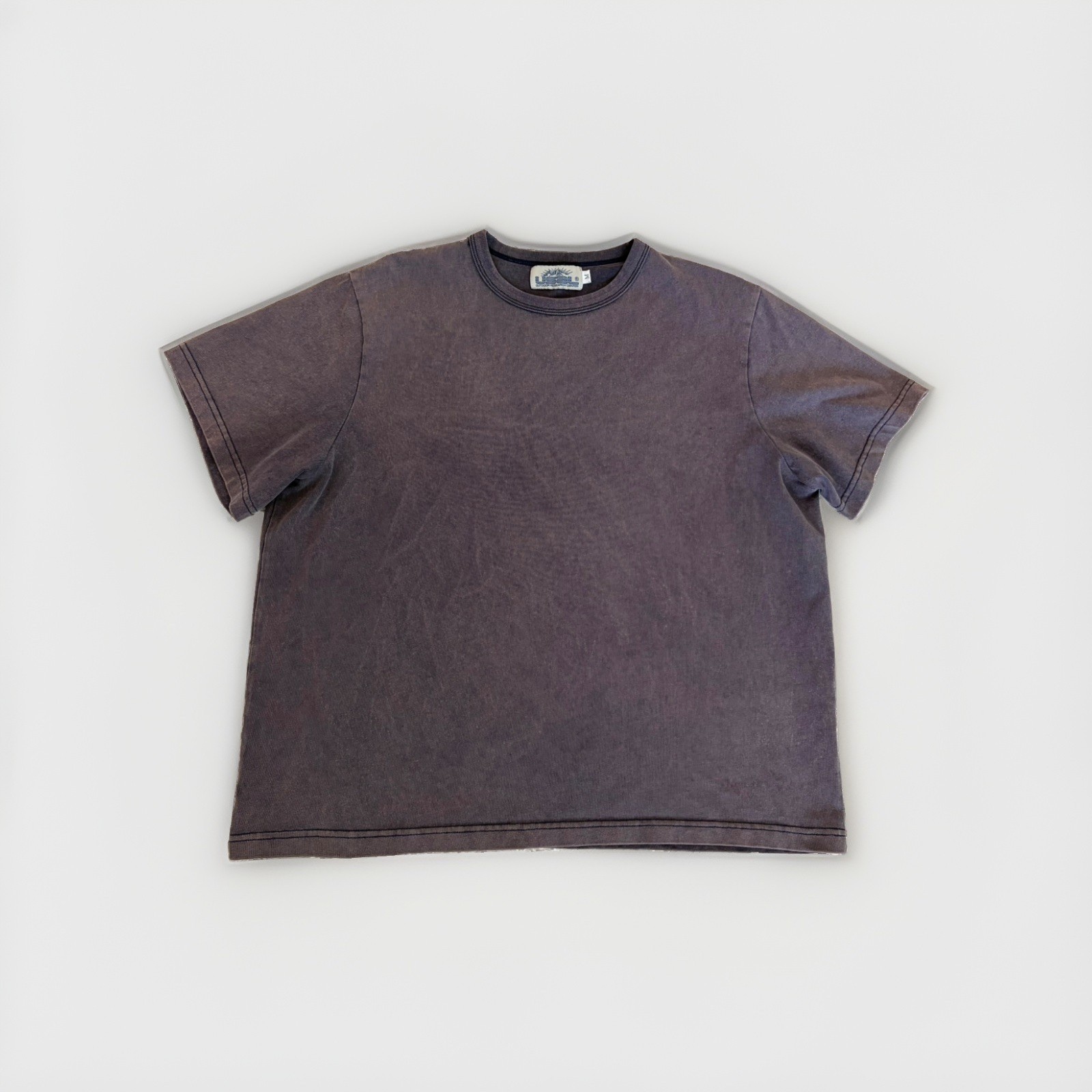 USAL Project Community Tee Vintage Faded Navy Blue Cropped T-Shirt Size M Gorp