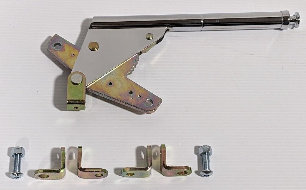 Chrome Hot Street Rod Classic Floor Mount Emergency Hand Brake E-Brake POLISHED Chrome Hot Street Rod Classic Floor Mount Emergency Hand Brake E-Brake POLISHED
