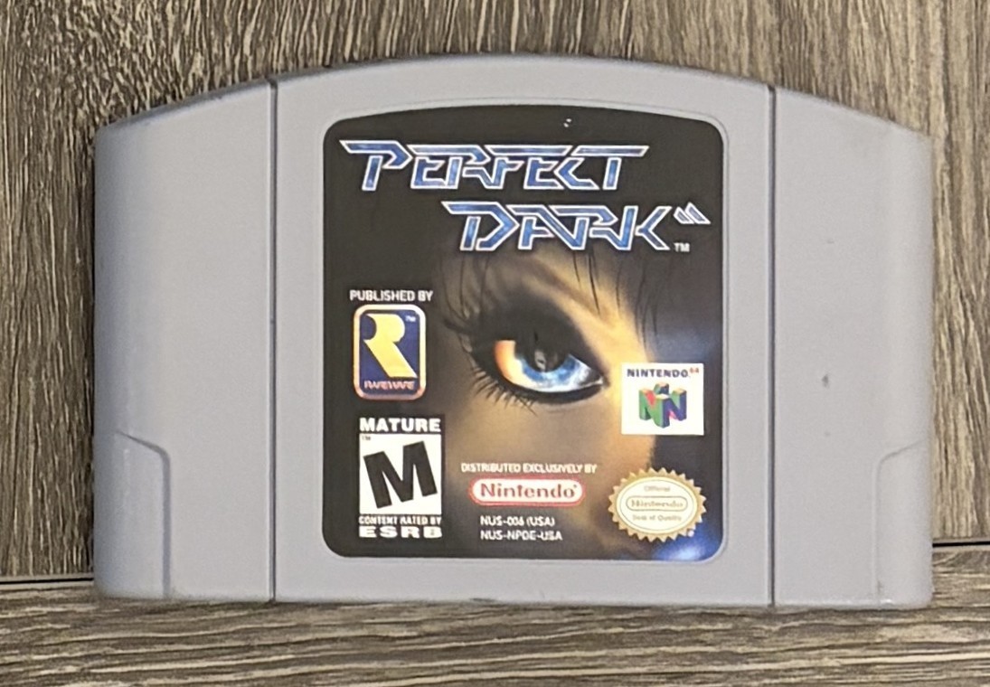 Perfect Dark - Nintendo 64 (N64) Authentic Original Cartridge – Tested & Working Perfect Dark - Nintendo 64 (N64) Authentic Original Cartridge – Tested & Working