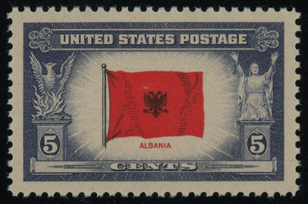 USA Scott# 918 Albania, Mint NH PSE Graded GEM 100 SMQ $125 [SEE NOTE]  (57164)
