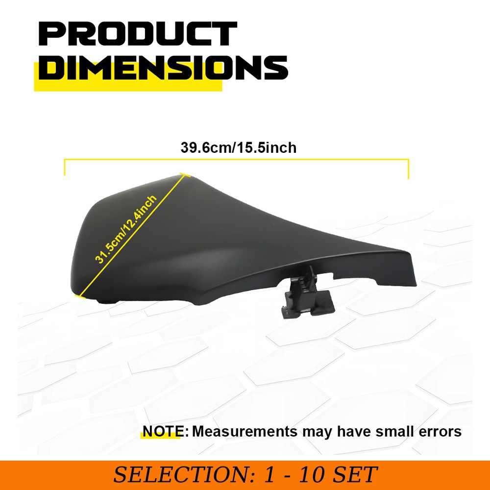 1-10 Front Bumper End Cap Cover Passenger Side For 2012-2015 Toyota Tacoma Black