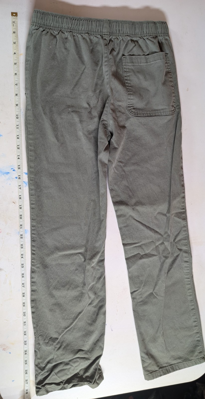 Old Navy XXL 18 Straight Pants Olive Green Built-In Flex Drawstring