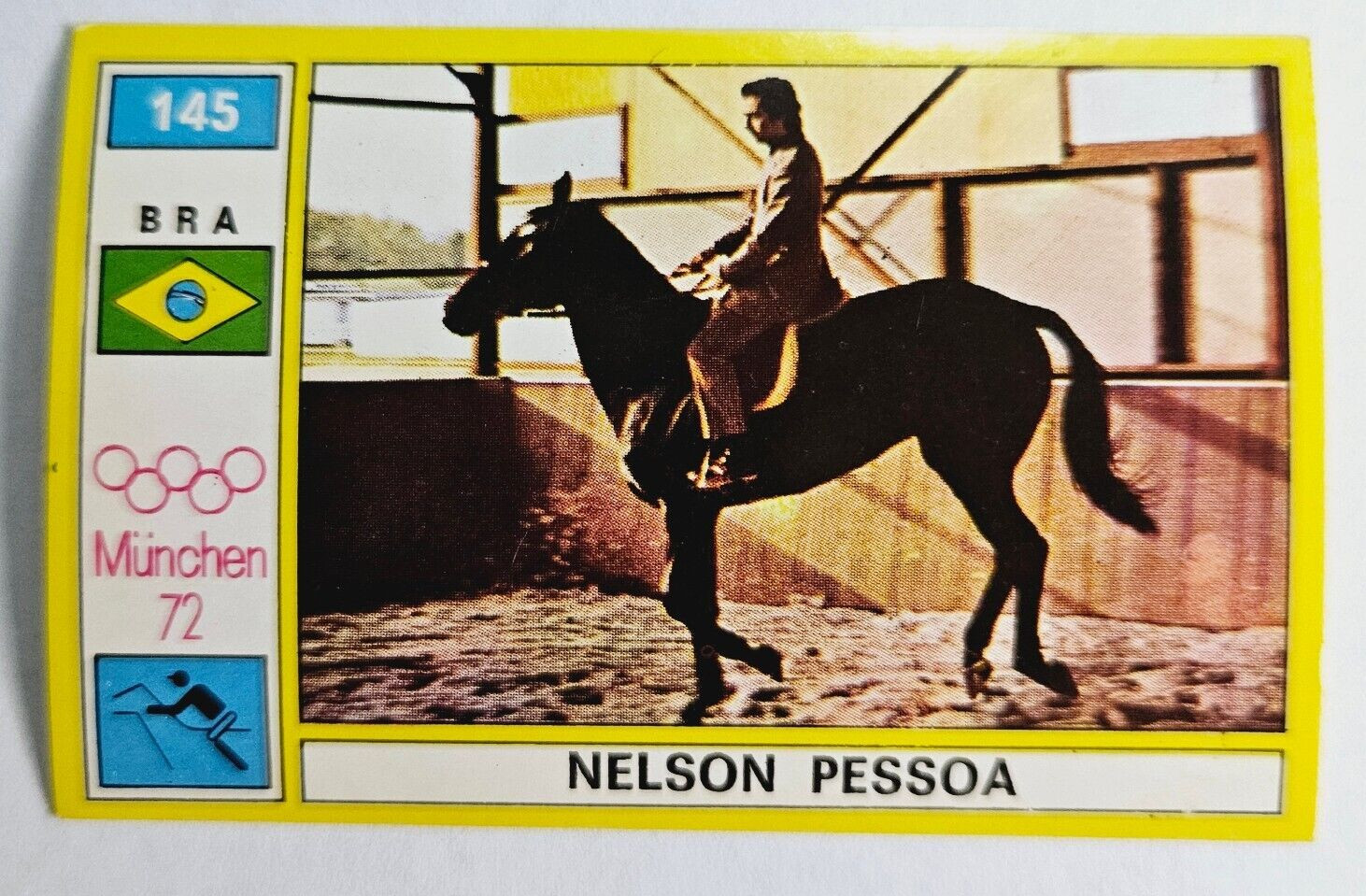 1972 Panini Munich Olympics #145 Equestrian Events NELSON PESSOA (Brasil) 1972 Panini Munich Olympics #145 Equestrian Events NELSON PESSOA (Brasil)