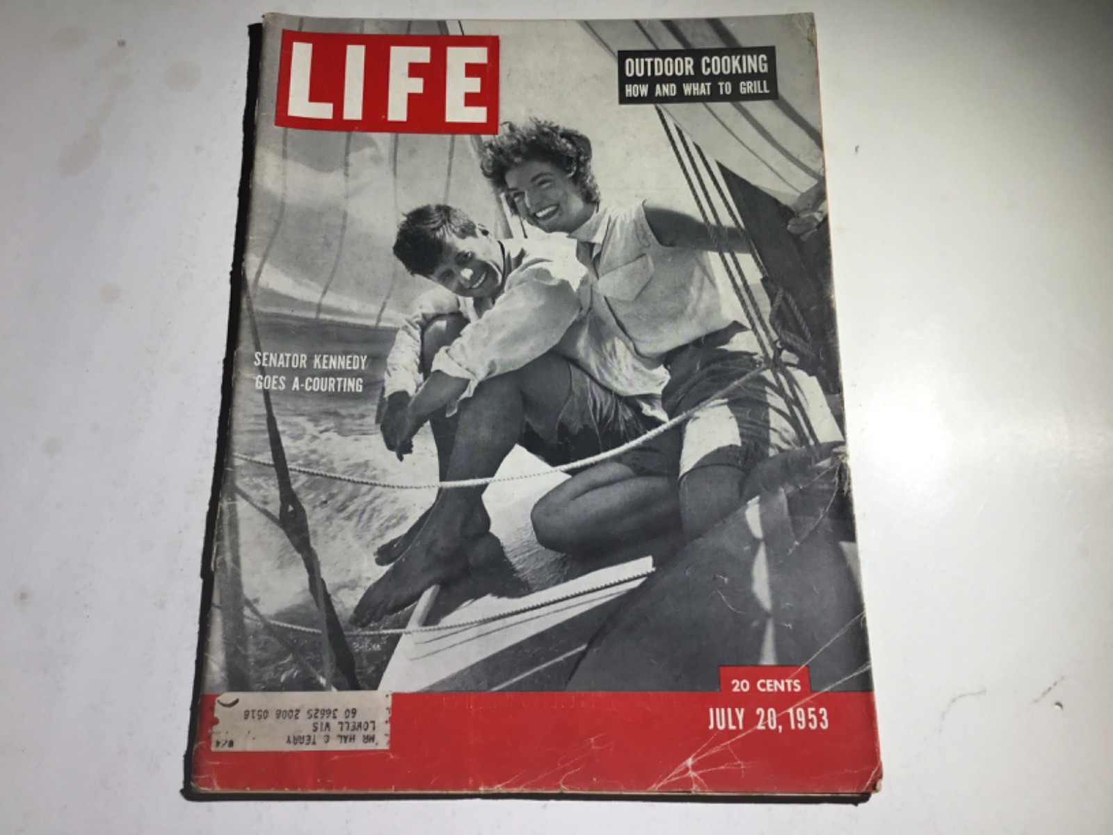 LIFE MAGAZINE.  Senator Kennedy Goes A-Courting.   July 20, 1953. Vintage.