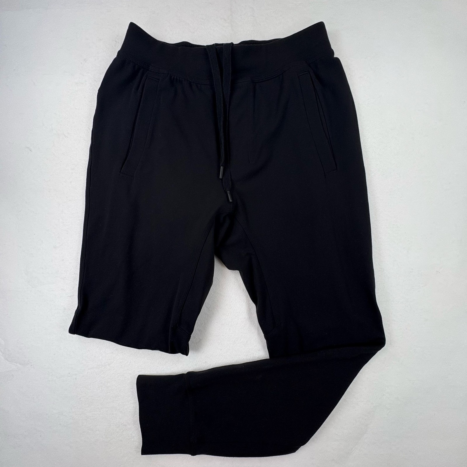 Lululemon City Sweat Jogger Pants Mens Medium Black French Terry Athletic Yoga