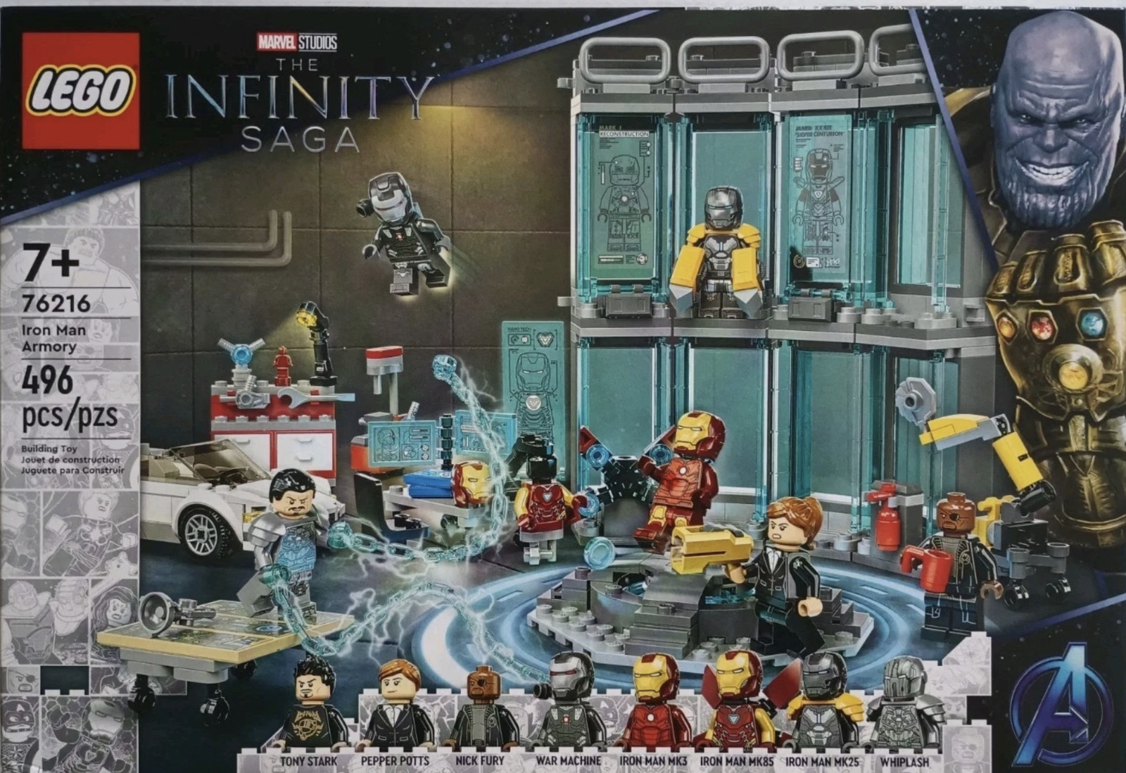 LEGO 76216 Marvel Super Heroes Iron Man Armoury Retired Set Brand New Sealed Box LEGO 76216 Marvel Super Heroes Iron Man Armoury Retired Set Brand New Sealed Box