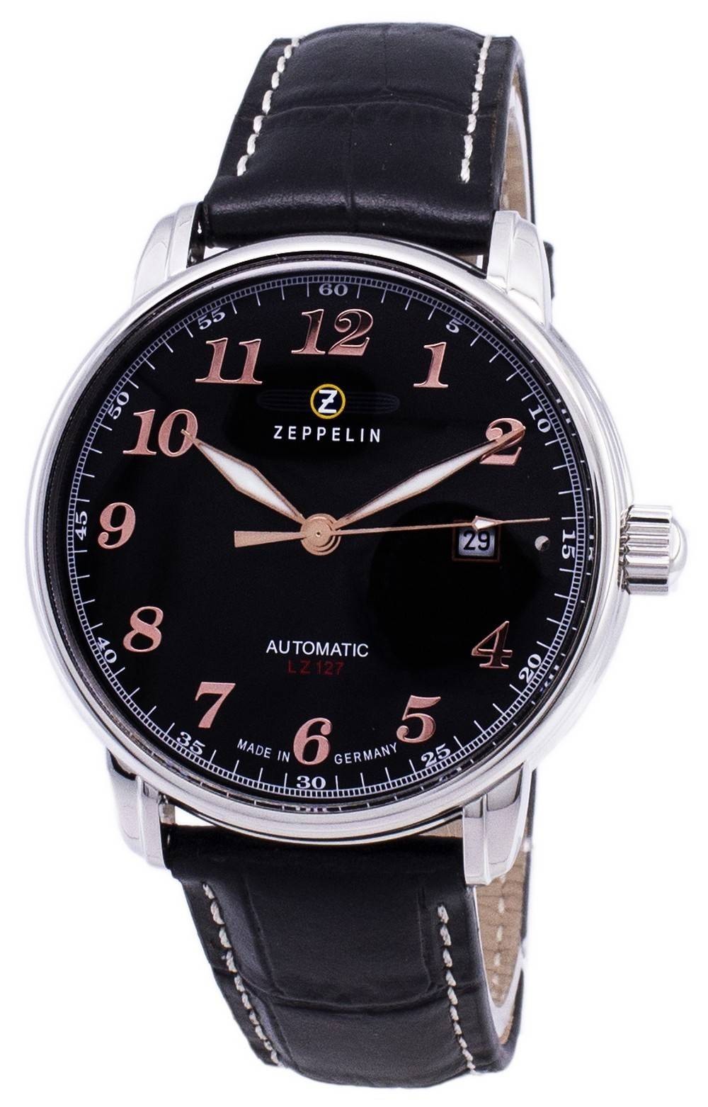 Zeppelin Series LZ127 Graf Automatic Germany Made 7656-2 76562 Men\'s Watch