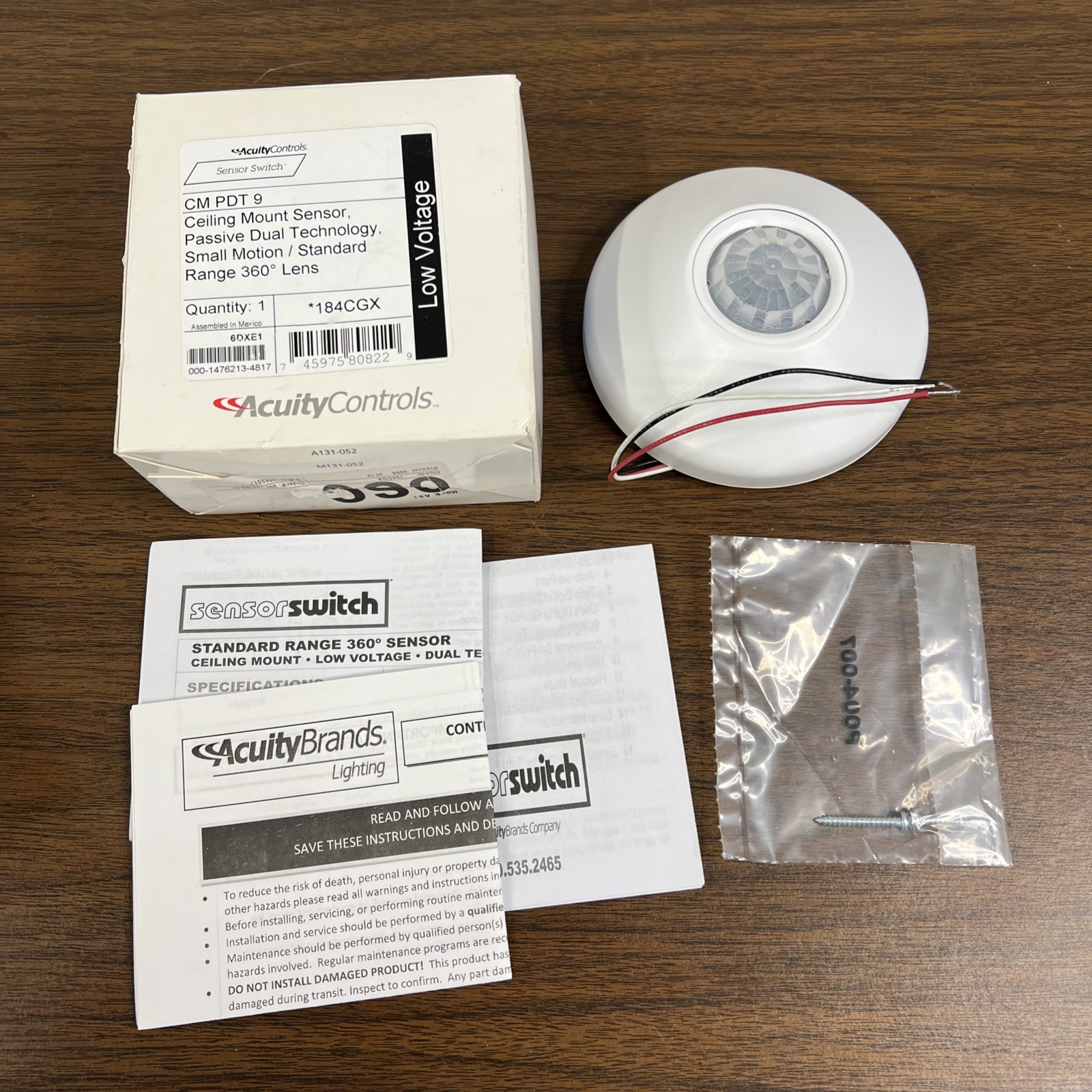 New Acuity Controls Sensor Switch- CM PDT 9 Ceiling Mount Sensor- Fast Shipping