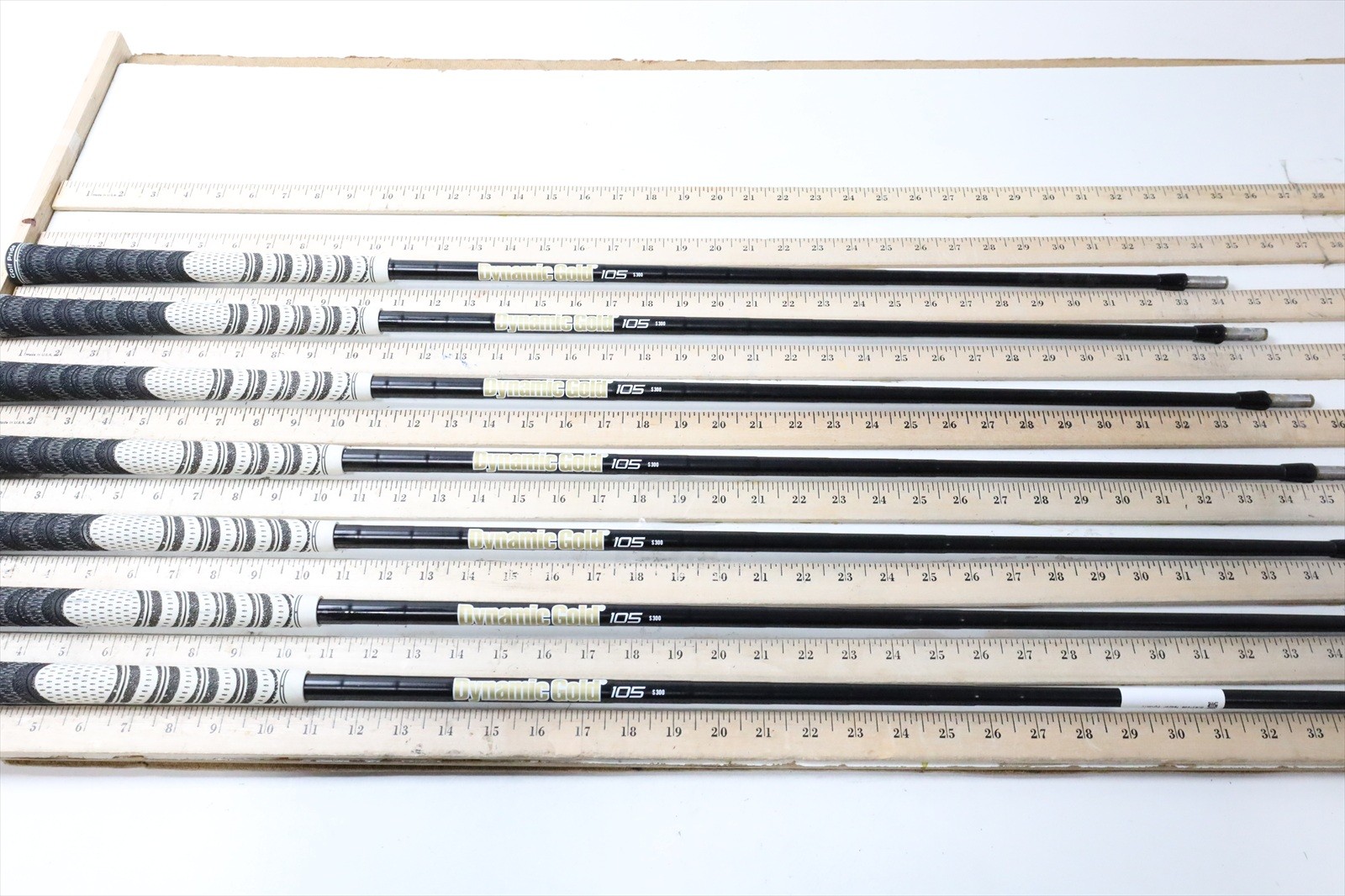 True Temper Dynamic Gold 105 S300 34.25-37.75 Iron Shaft Set Pulls 7Pc 383714