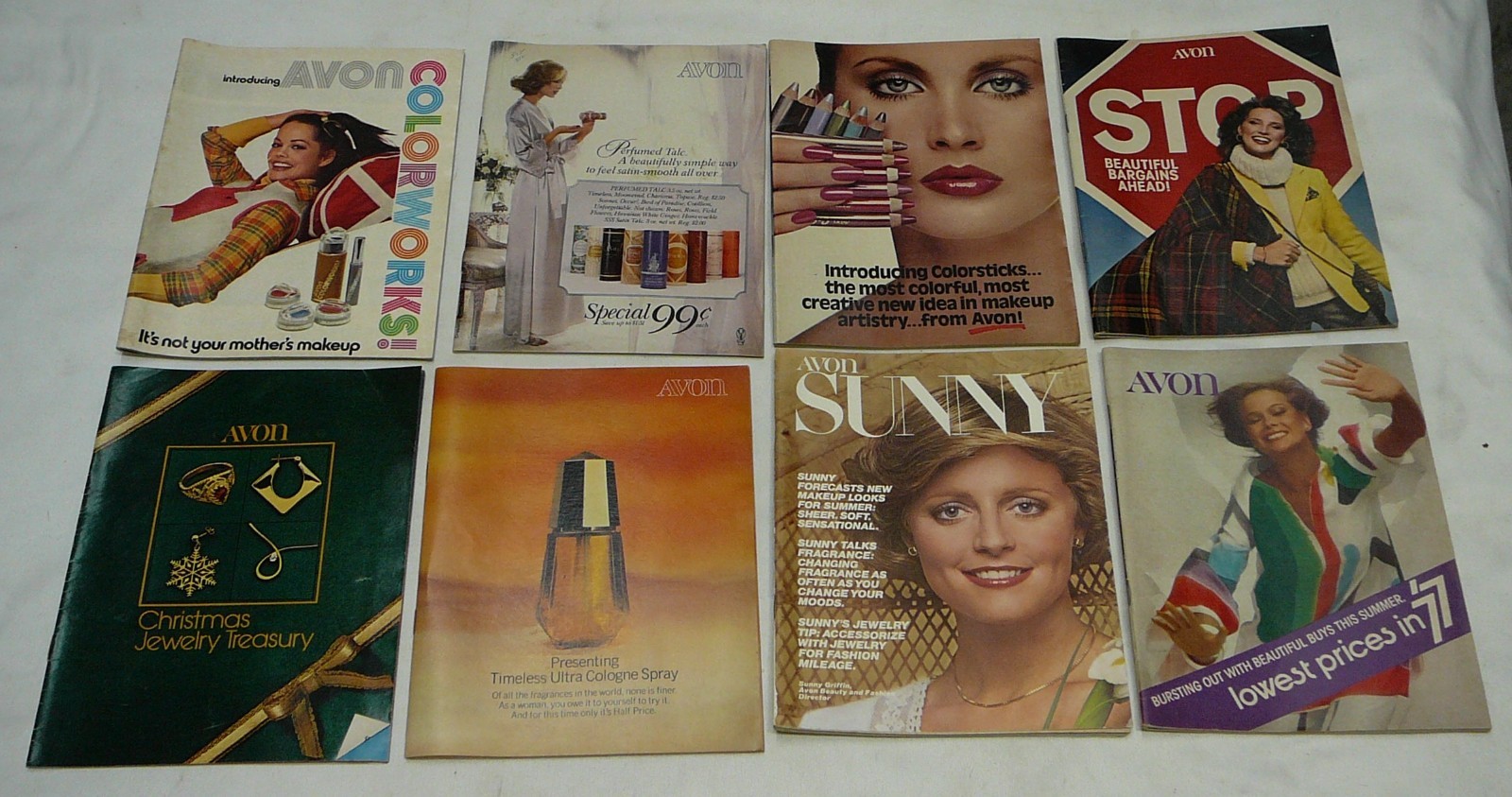 Vintage AVON Brochures Lot of 8 All 1977  Good Condition  D1