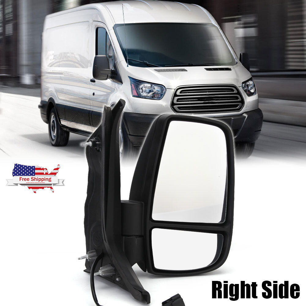 Passenger Right Side Door Mirror For 2010-2026 Ford Transit 150 250 350 350 HD