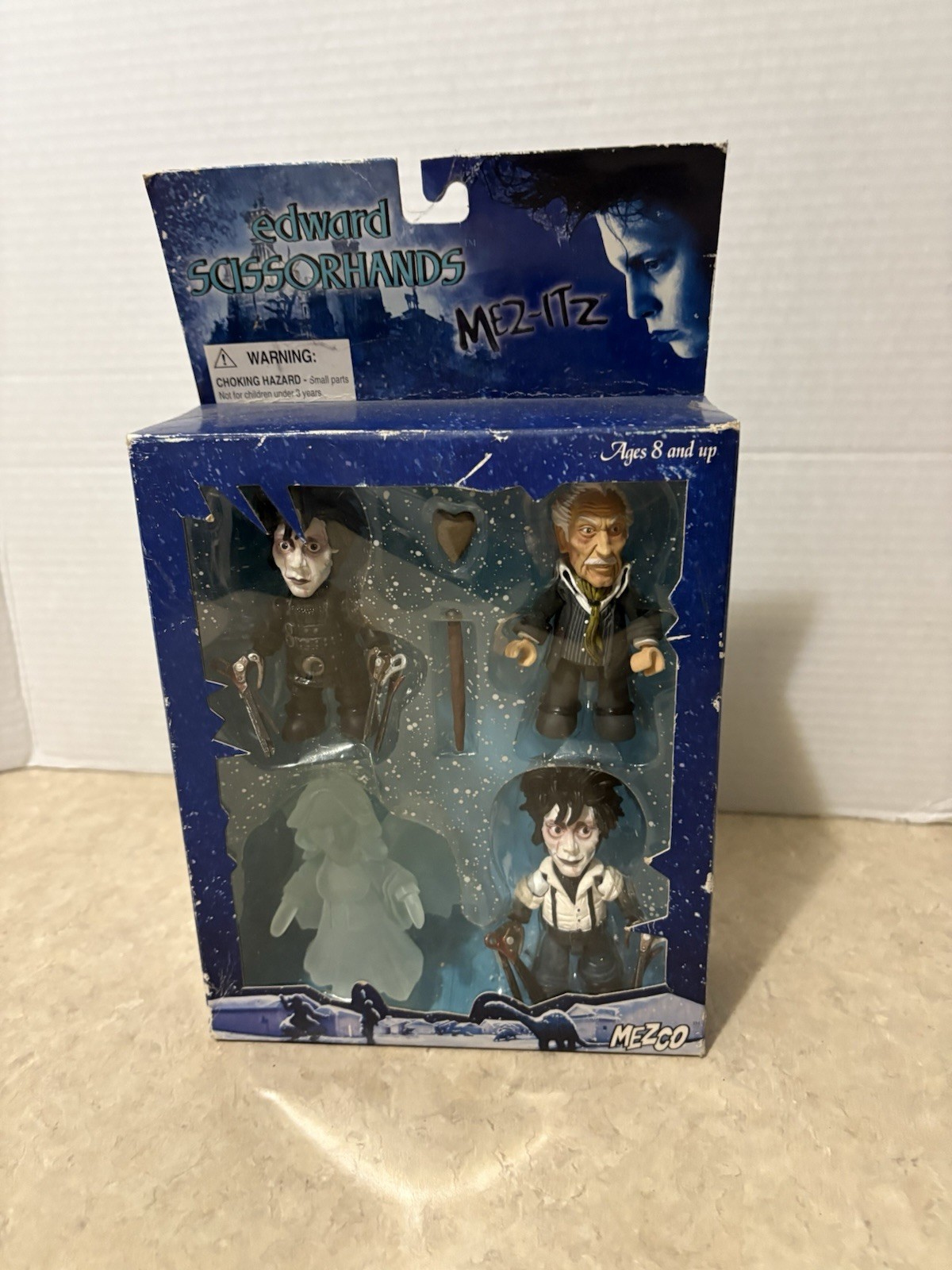 Edward Scissorhands Mezco Mez-Itz Figures 2005 Vincent Price Johnny Depp NIB