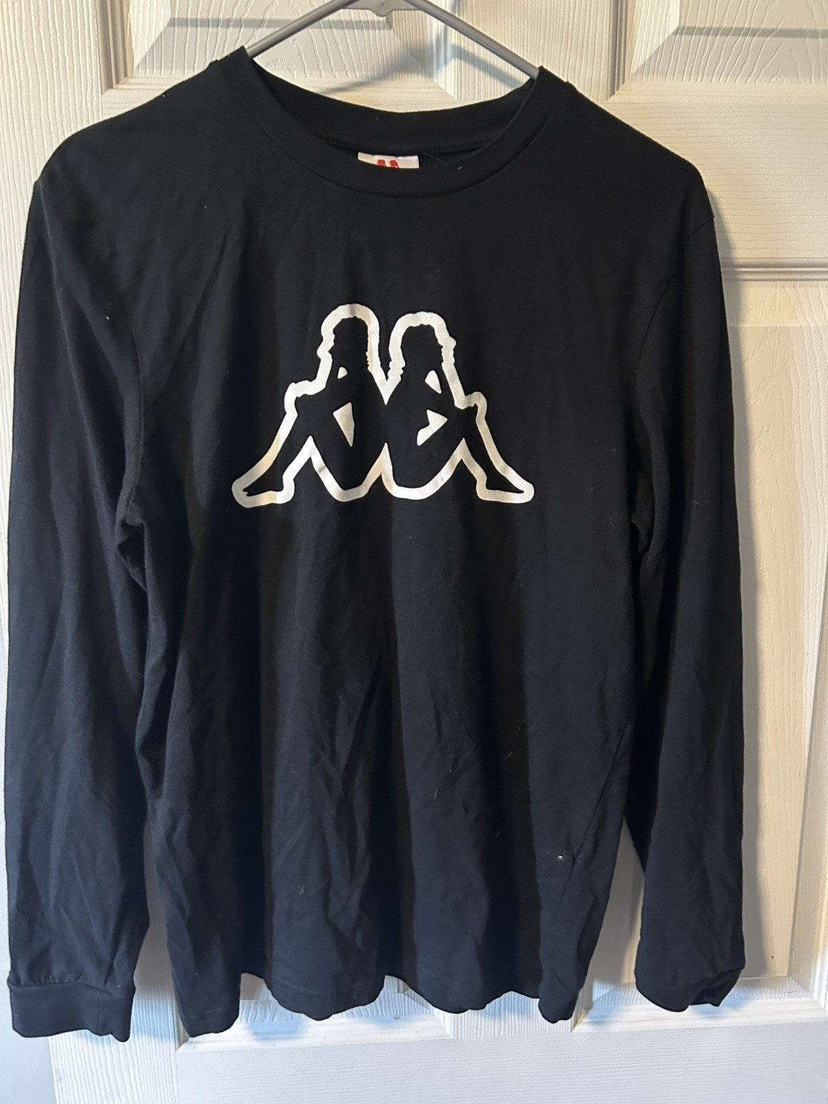 Vintage 90s Y2K Kappa Mens M Big Logo Soccer Futbol Long Sleeve T-Shirt