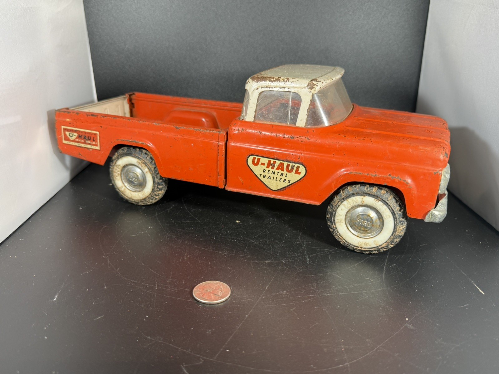 Vintage 60’s Nylint Ford Twin I-Beam U-Haul Pressed Steel 1960’s Pickup Truck