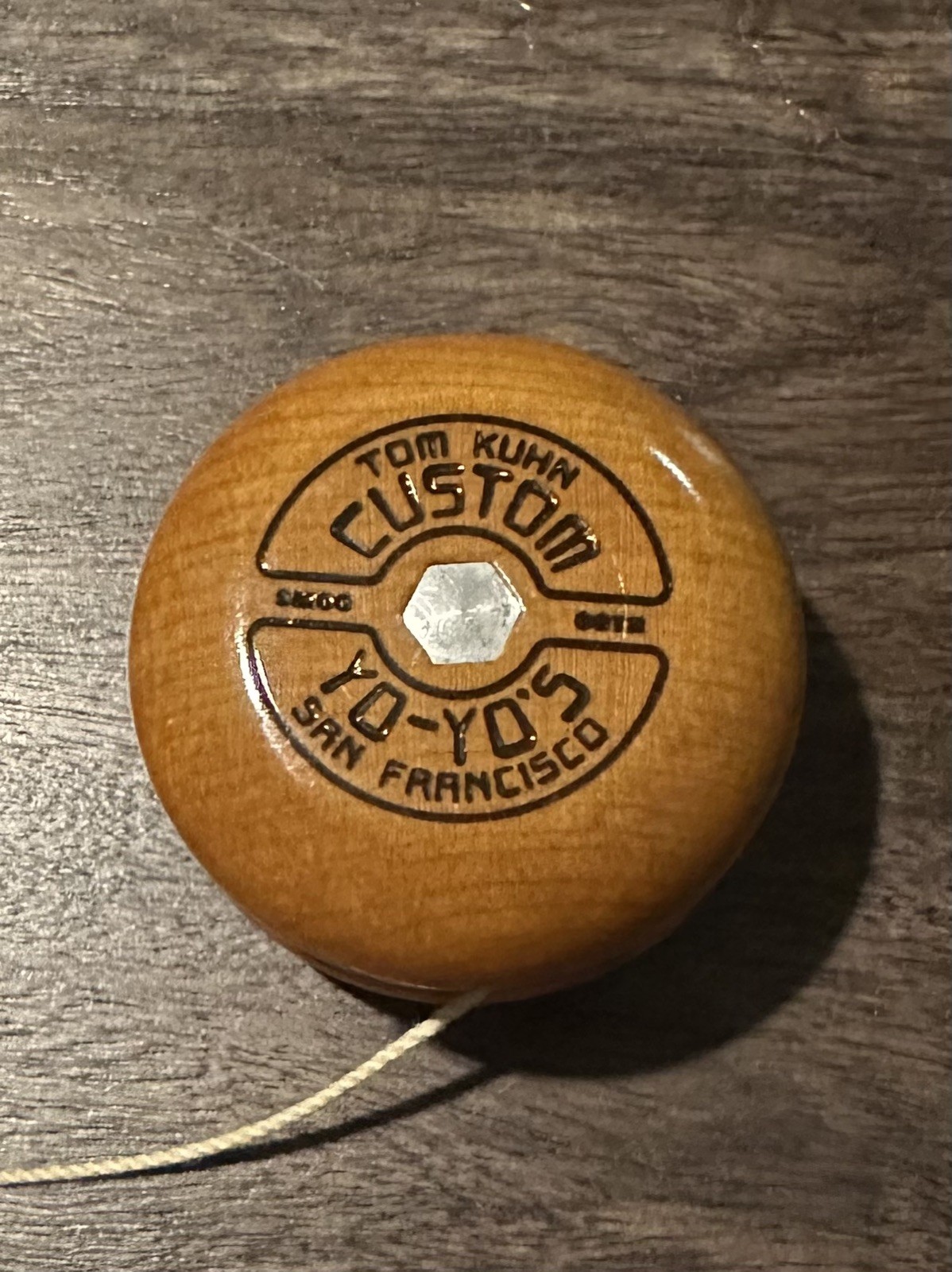 Vintage Tom Kuhn No Jive 3 in 1 Yo Yo Custom San Francisco Smooth Wood 