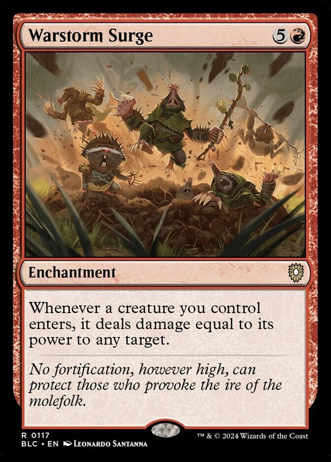 Warstorm Surge 0117 Non Foil Rare Bloomburrow Commander MTG NM