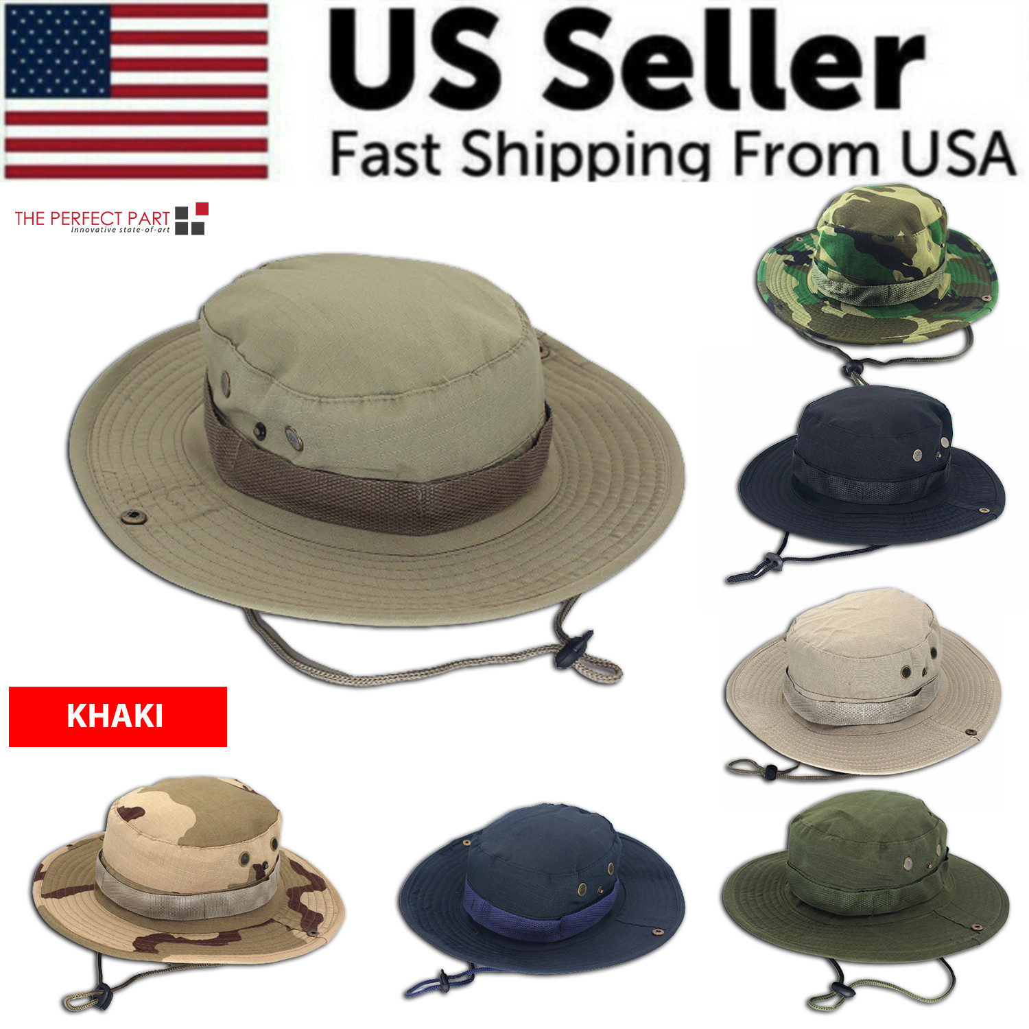 Boonie Bucket Hats Outdoor Fishing Hunting Wide Brim Mesh Camo Safari Sun Cap Boonie Bucket Hats Outdoor Fishing Hunting Wide Brim Mesh Camo Safari Sun Cap