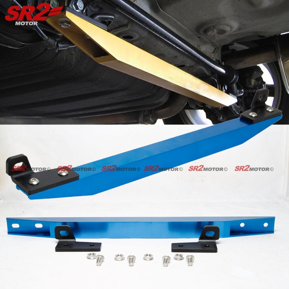 For 90-97 Honda Accord CB CD JDM Rear Lower Subframe Tie Bar Brace Blue