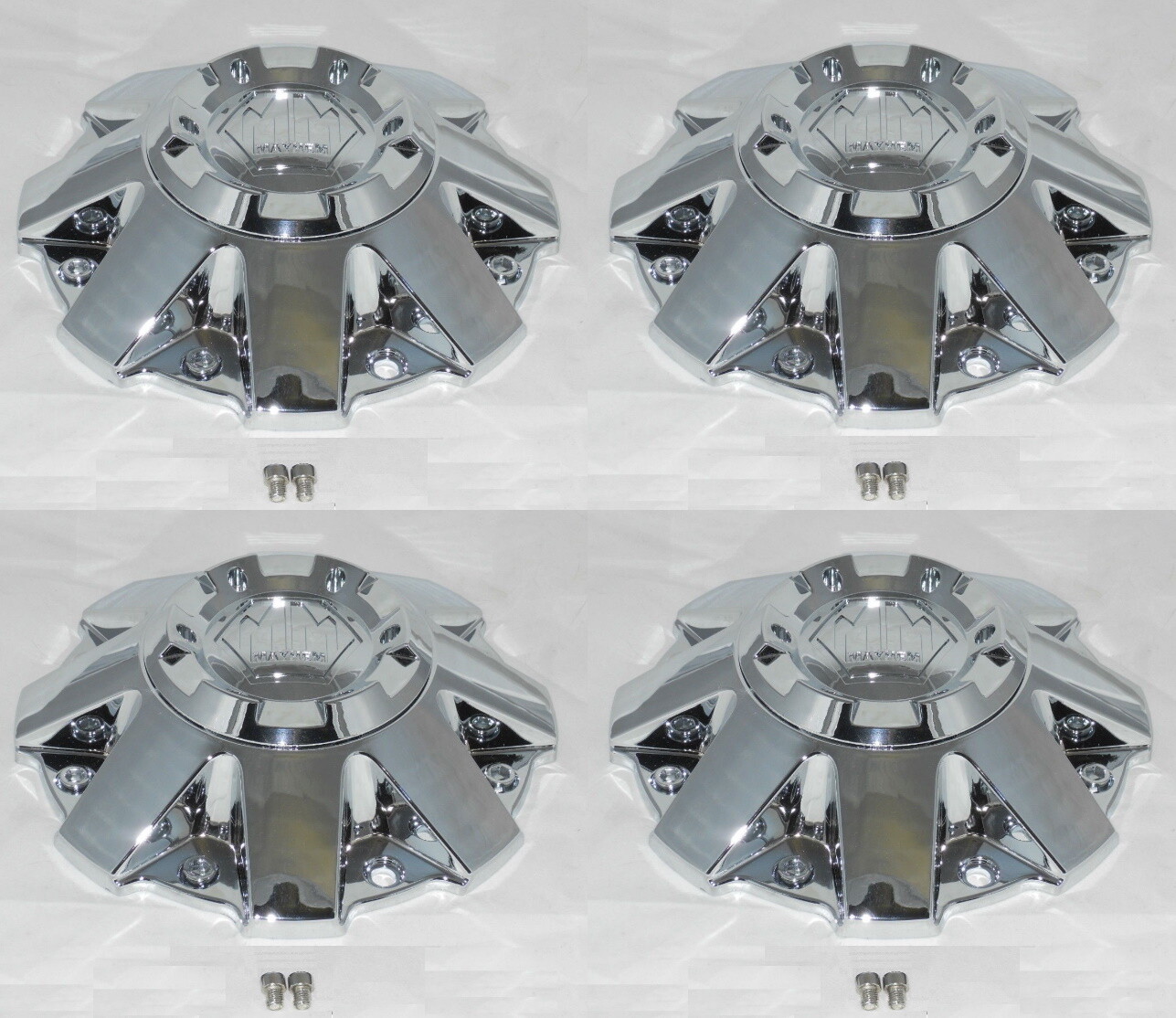 4 CAP DEAL MAYHEM CHROME C108010C01 WHEEL RIM CENTER CAP C806802-1CAP C108010C 