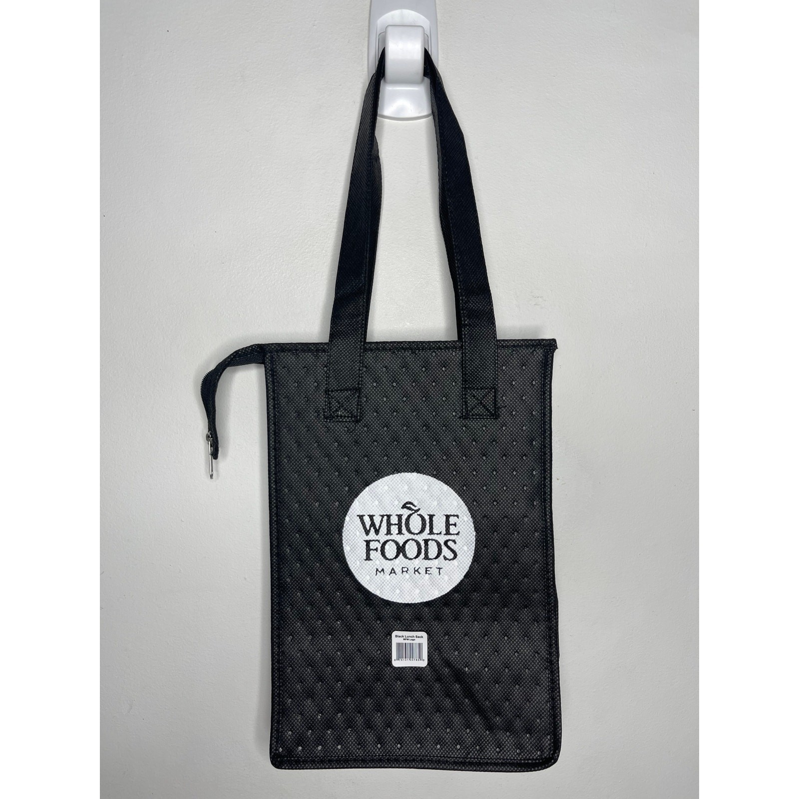 Whole Foods Market, Black + White Insulated Hot Cold Cooler, Mini Tote Lunch Bag
