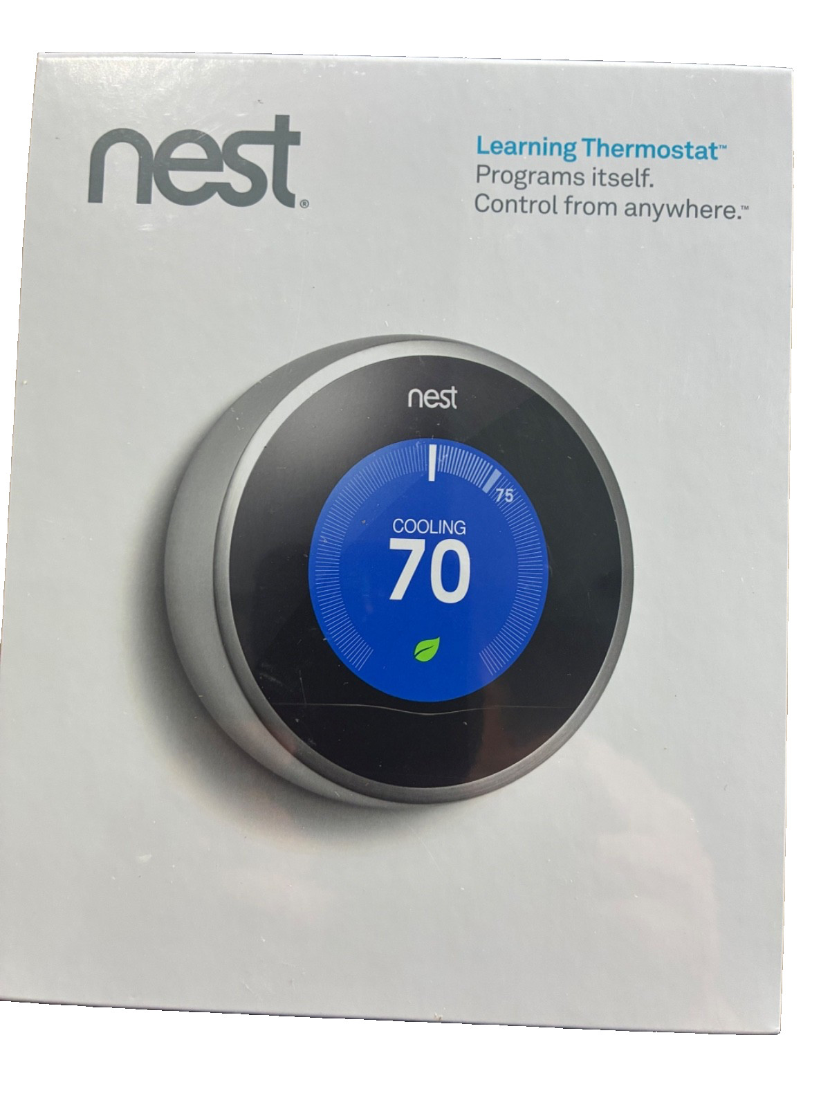Nest T200577 Learning Thermostat (2nd Generation)  Stainless Steel New Sealed