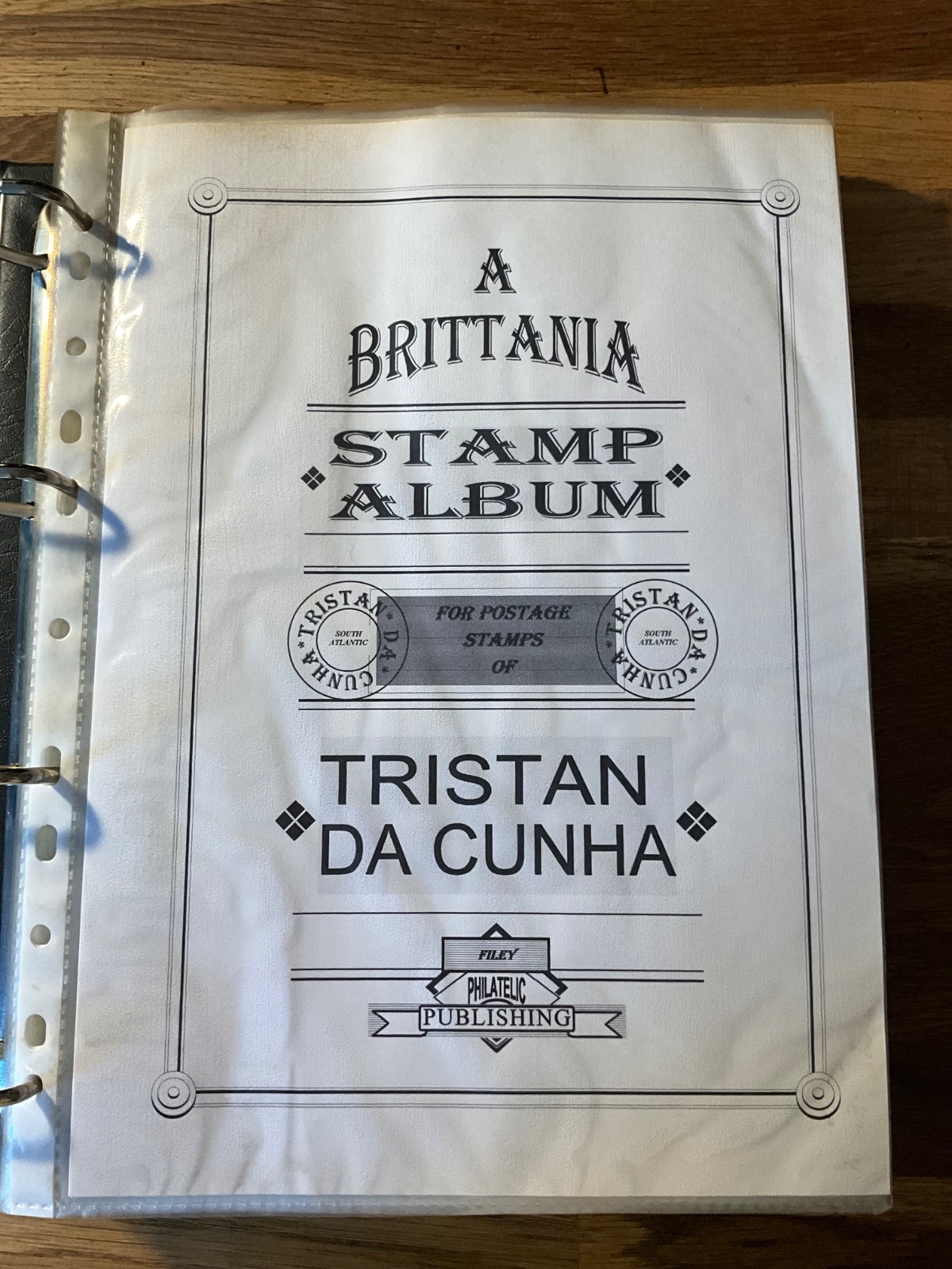 Tristan Da Cunha Britannia Stamp album 1952 on partially filled mint/ used #SV78 Tristan Da Cunha Britannia Stamp album 1952 on partially filled mint/ used #SV78