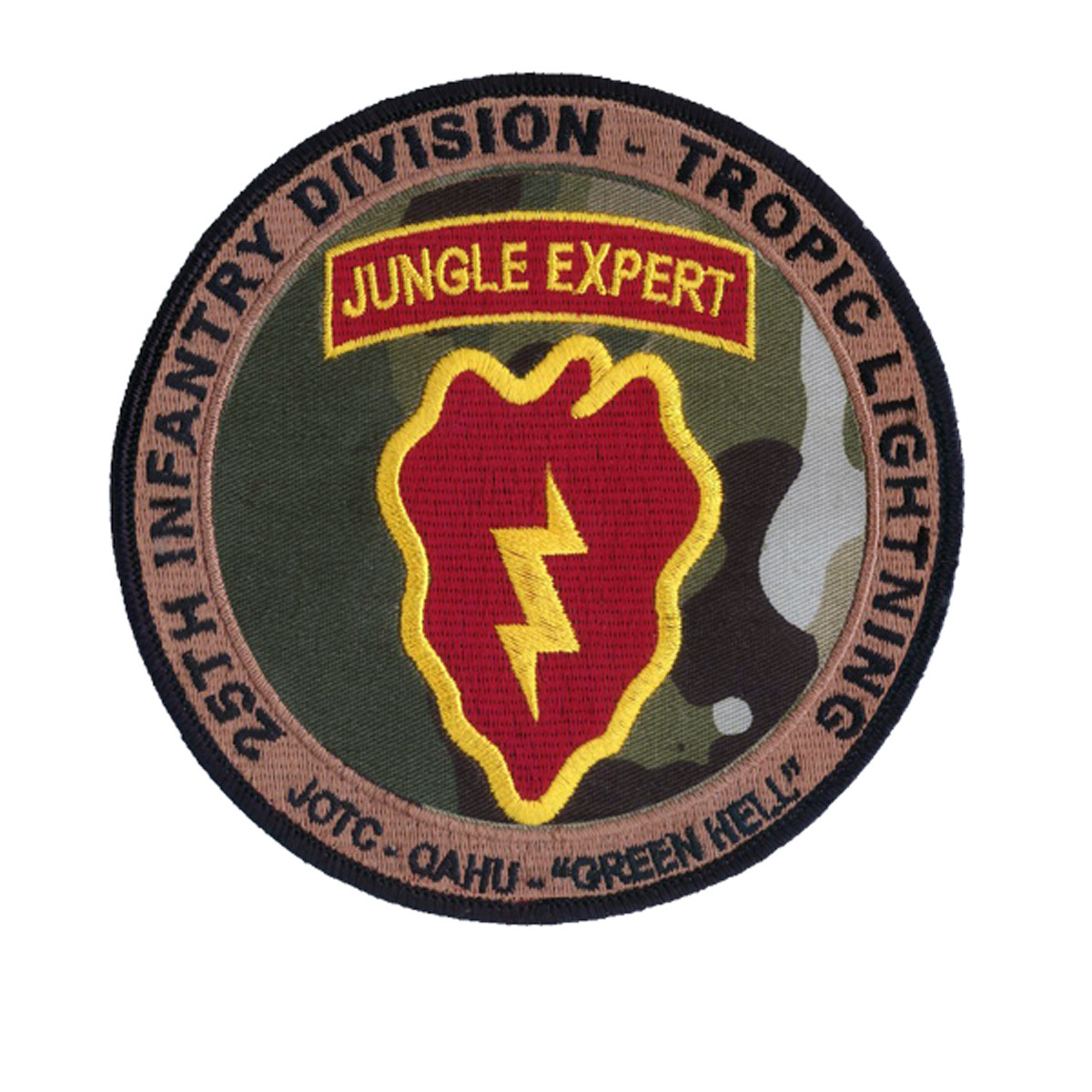 25th Infantry Tropic Lightning Jungle Expert Patch - Green Hell - Hawaii - New