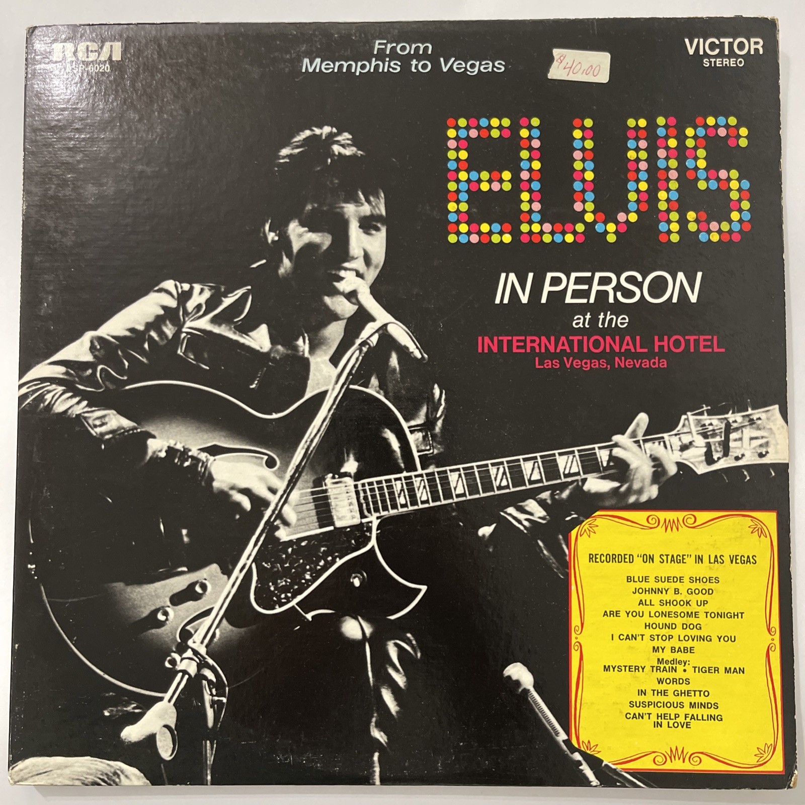 Elvis-From Memphis To Vegas-Indianapolis Pres.LP,Album,Reissue,2xVinyl,1975 US Elvis-From Memphis To Vegas-Indianapolis Pres.LP,Album,Reissue,2xVinyl,1975 US